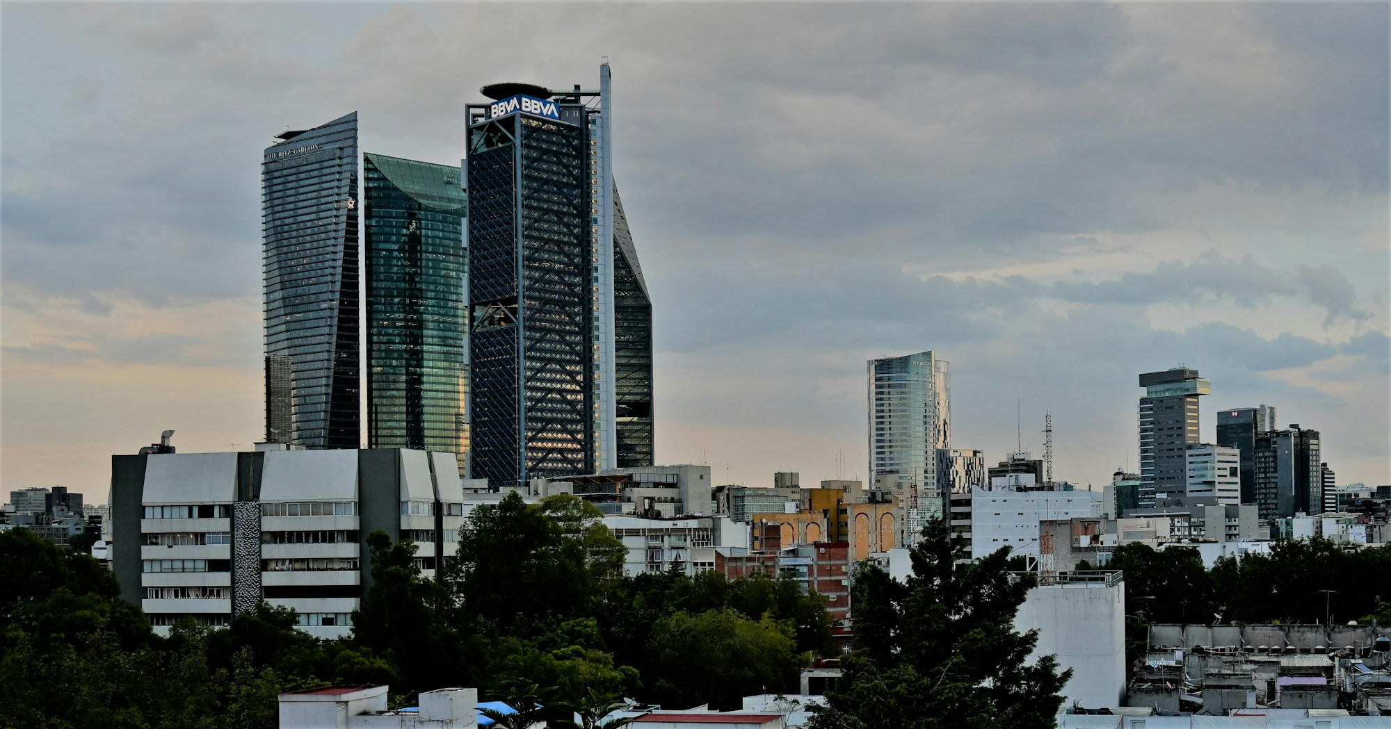 Vue aérienne de Mexico City