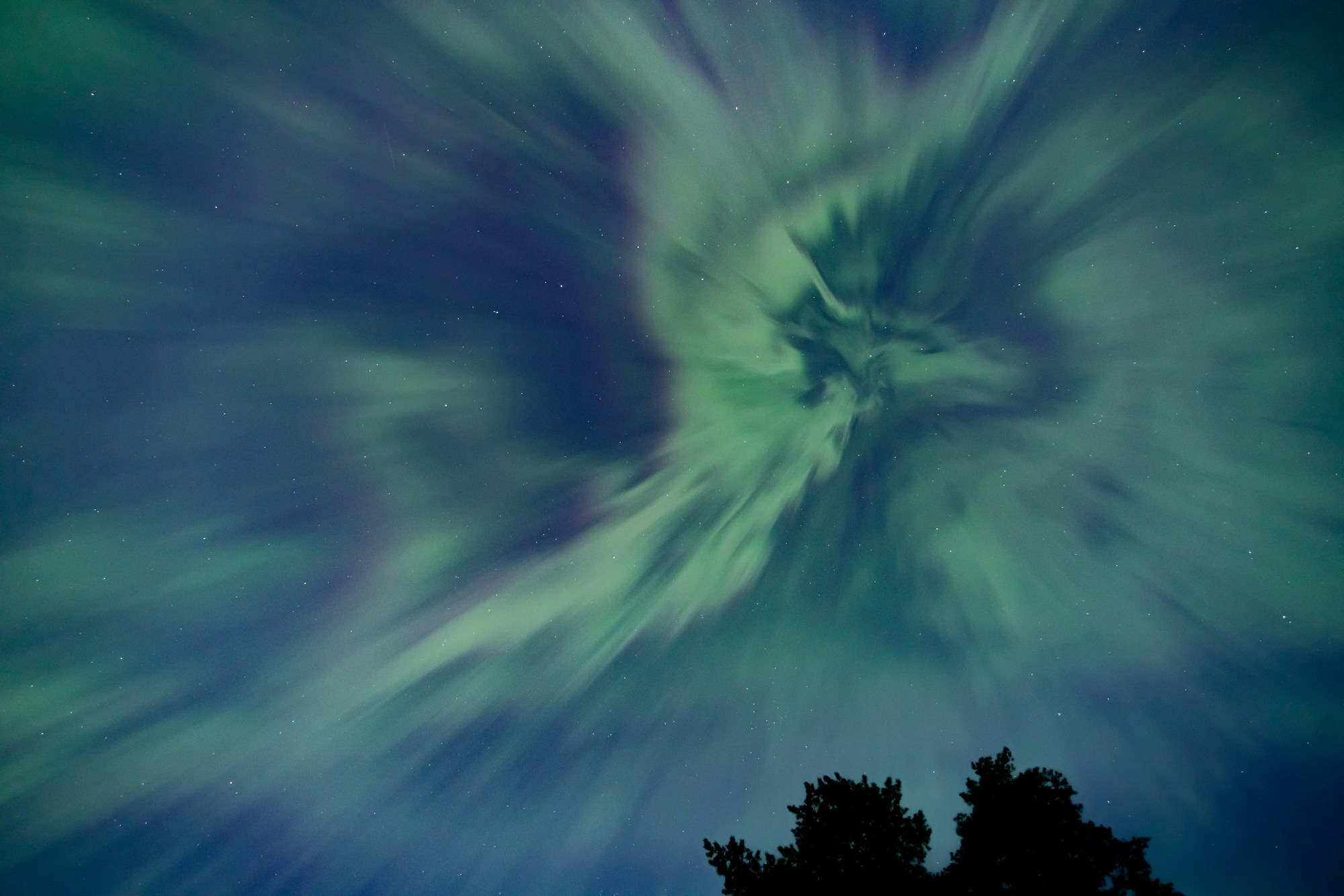 Aurores boréales au-dessus de la Finlande
