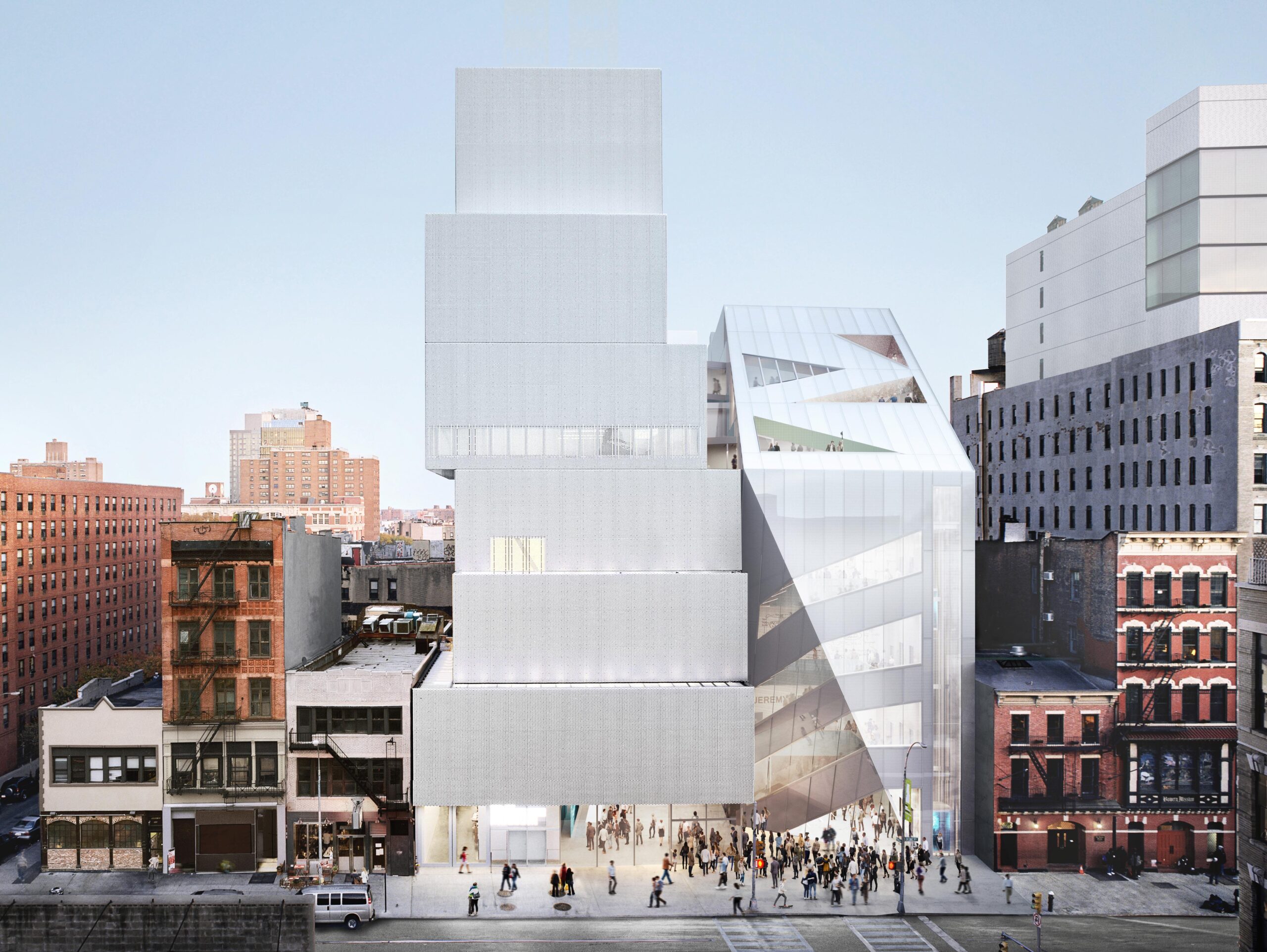 Contemporary art museum interior in New York