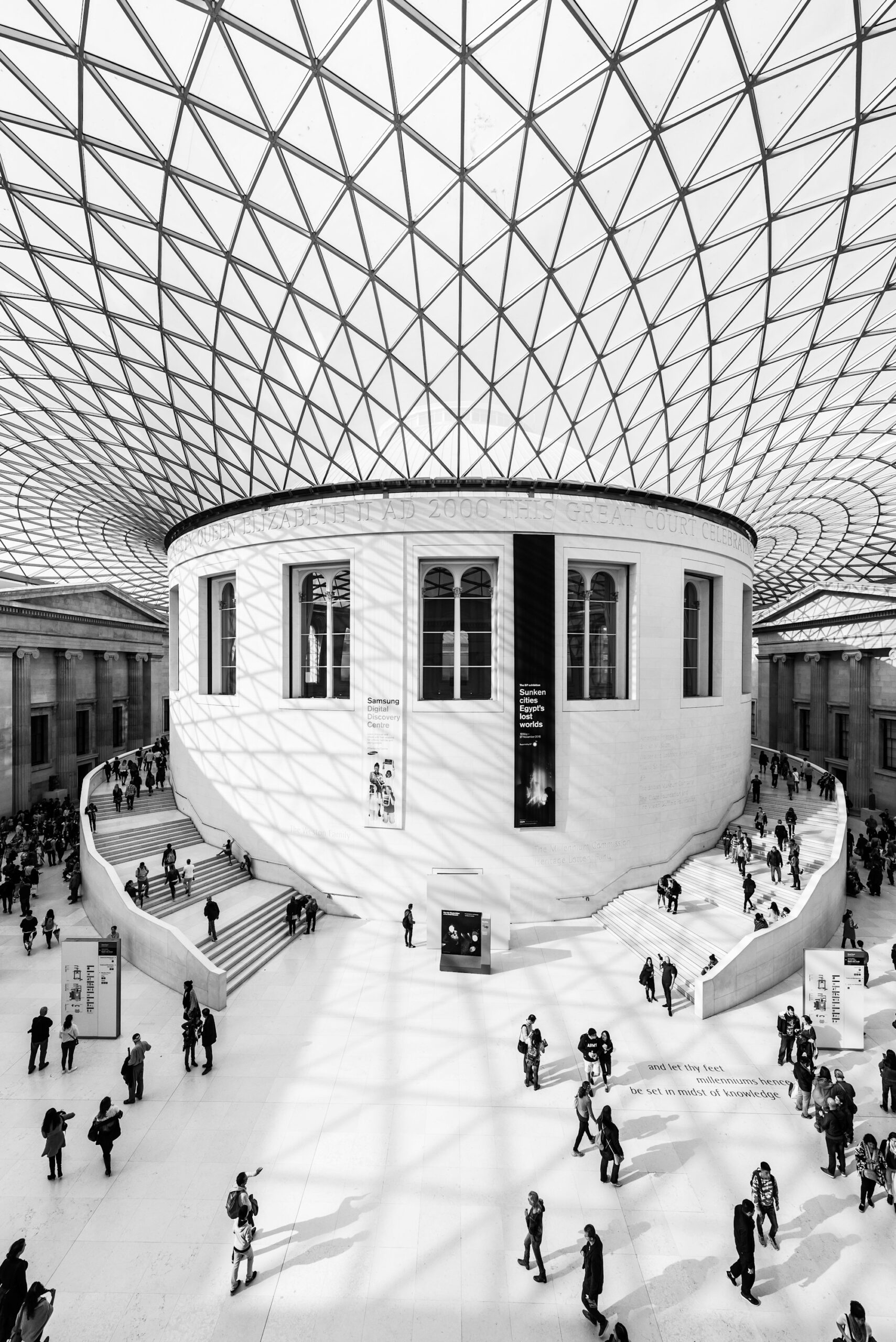 Interno del museo a Londra