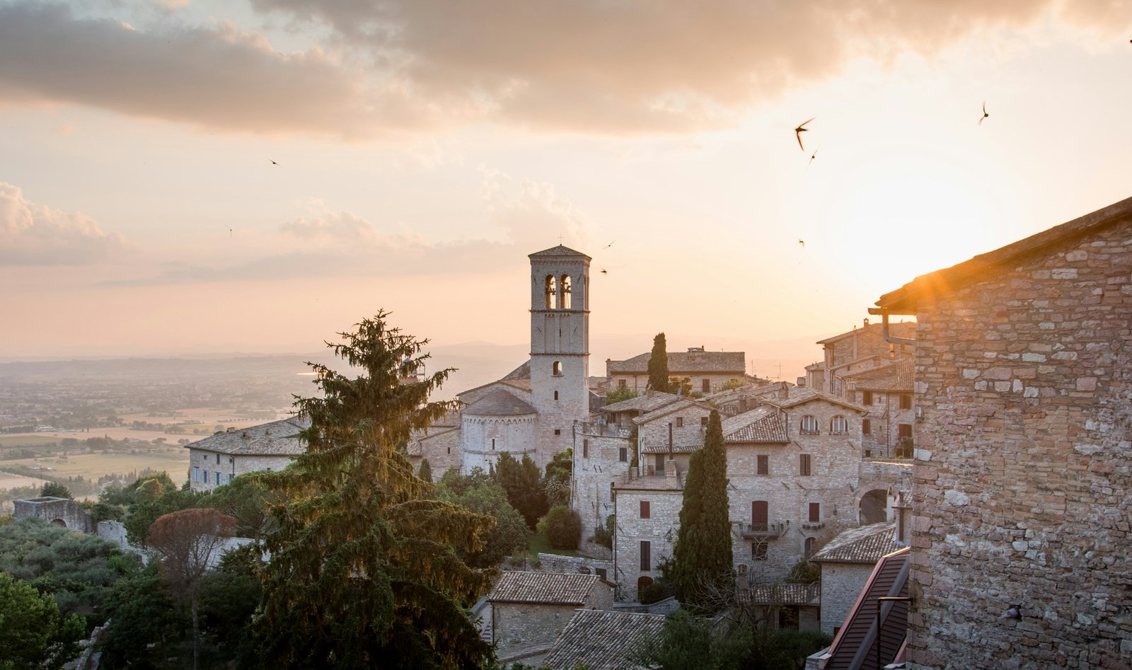 Panoramic view of Assisi, Umbria, Italy