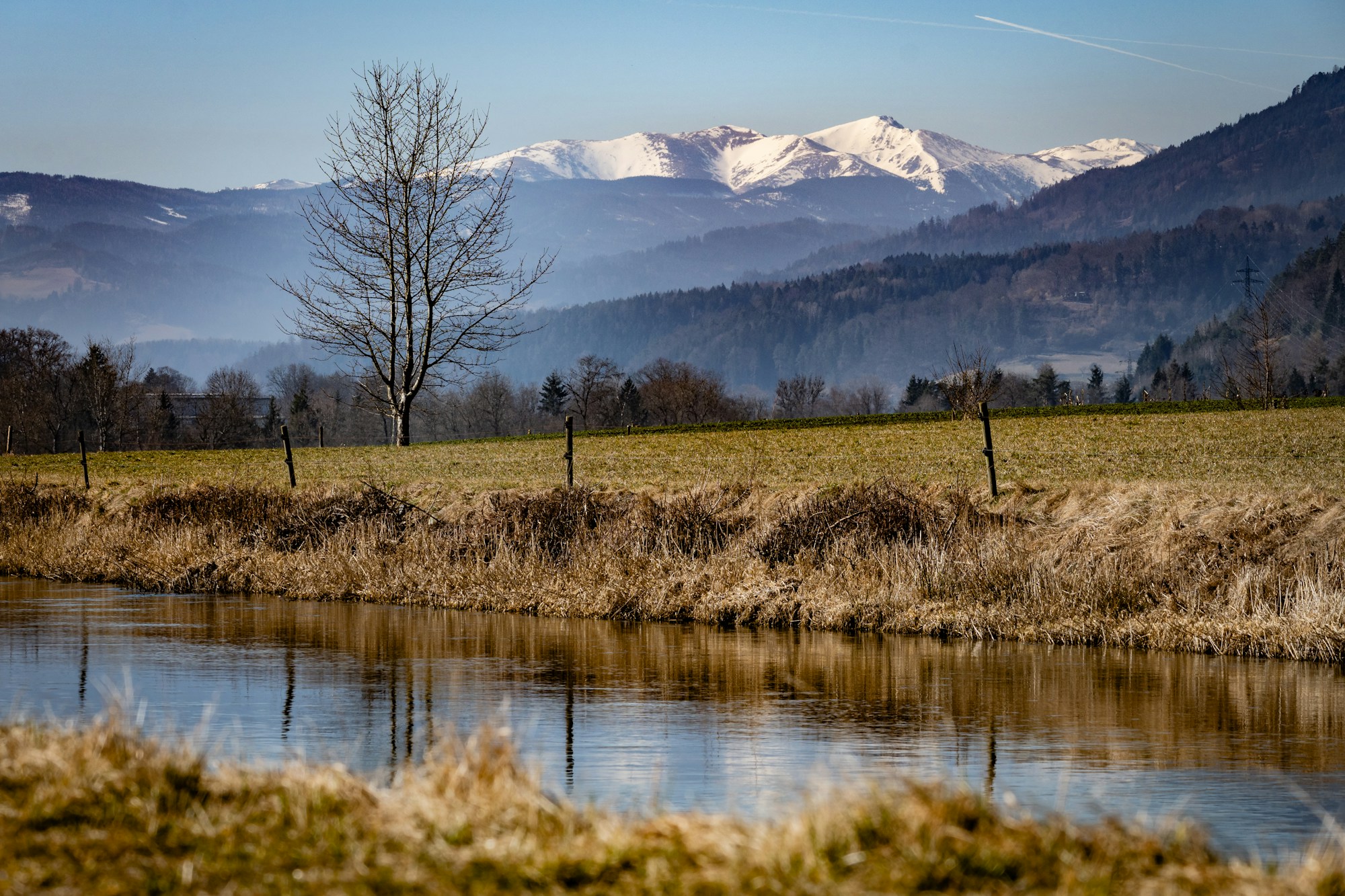Green rolling hills of South Styria in Austria