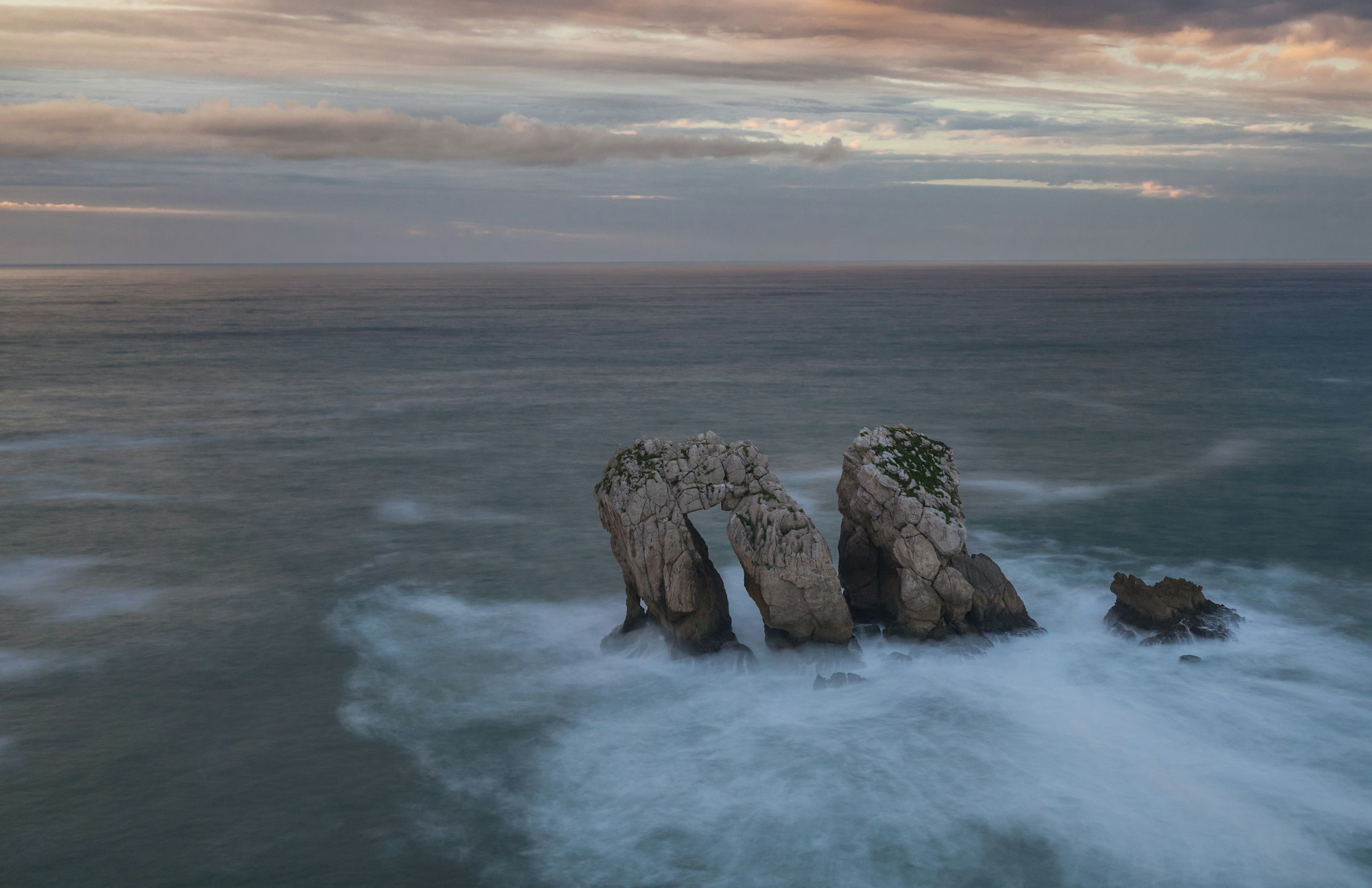 Spectacular rocky coast of Cantabria in northern Spain