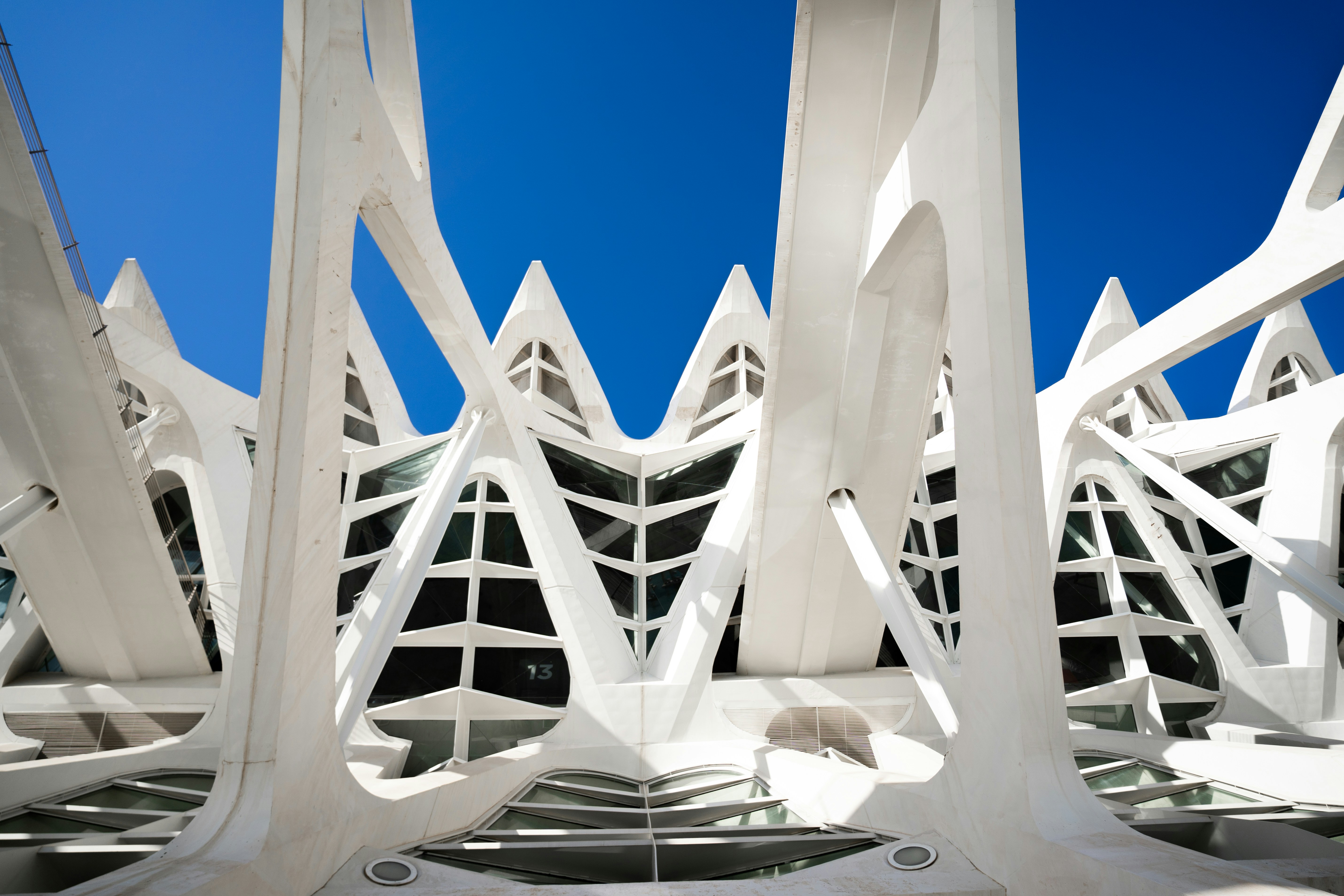 City of Arts and Sciences in Valencia, Spain, futuristic architecture and Mediterranean