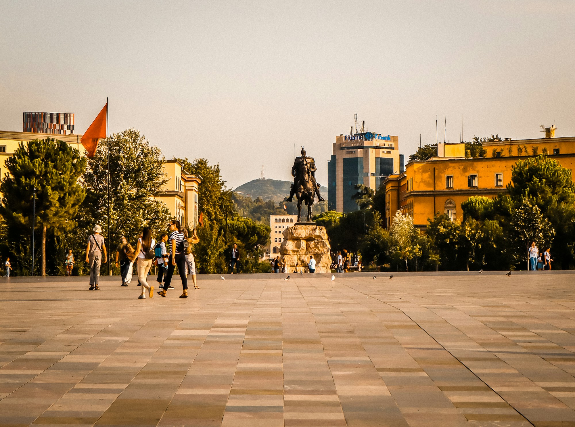 Skanderbeg-Platz in Tirana, der Hauptstadt Albaniens