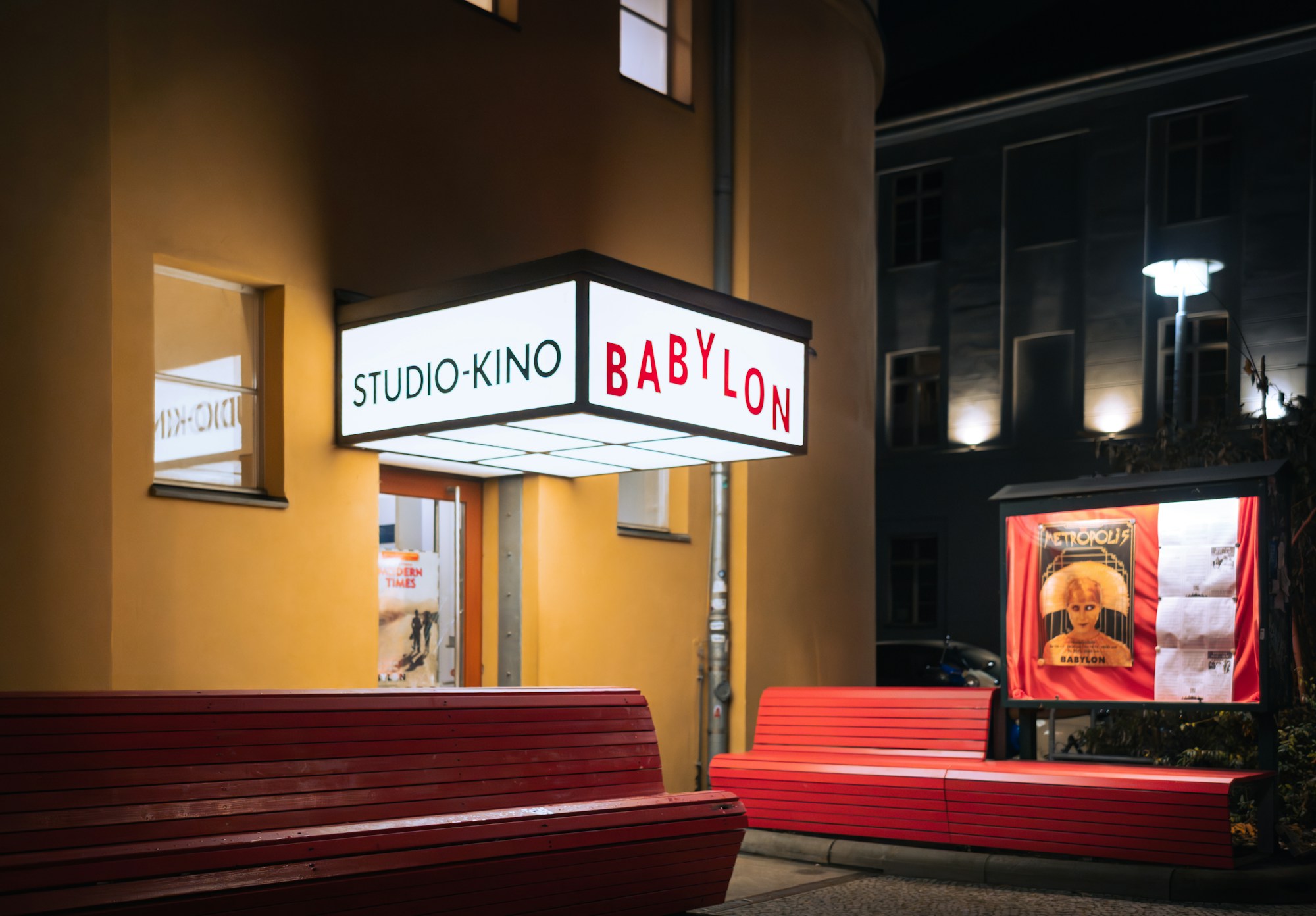 Facade of the Babylon Kino in Berlin, an iconic independent cinema on the Berlin scene