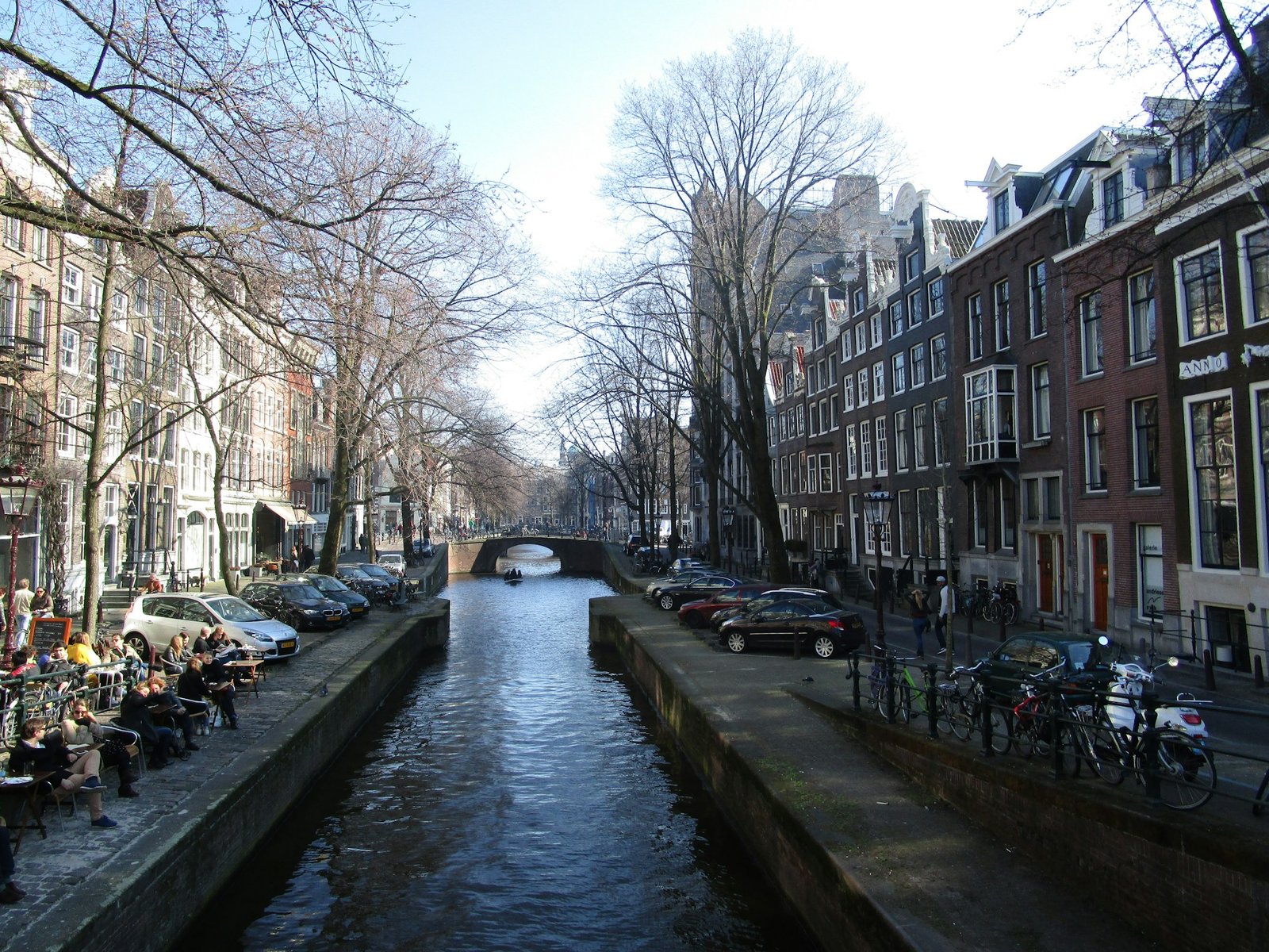 Amsterdam canals with typical Dutch houses — accessible travel