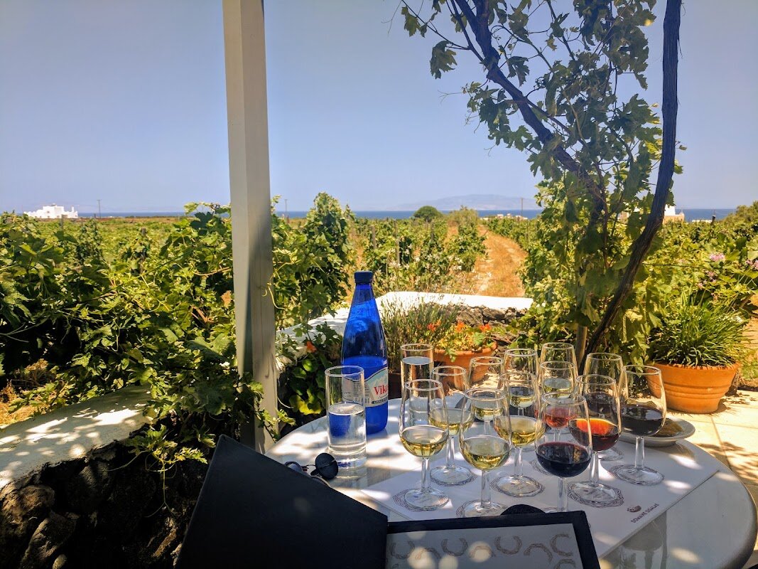 Dégustation de vins locaux – Domaines d'Oia, Santorin (photo 1)