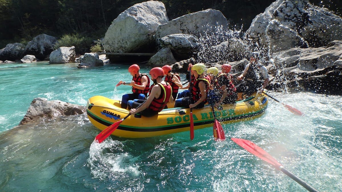 Rafting sur la rivière Soča - section Boka-Trnovo – Vallée de la Soča, Bovec, Slovénie (photo 1)