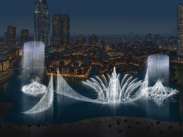 Spectacle des Fontaines de Dubaï – Dubai Mall, Downtown Dubai (photo 2)