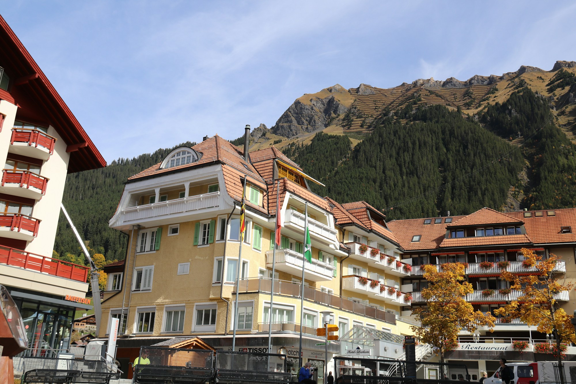Village d'Engelberg au pied du Mont Titlis, Suisse