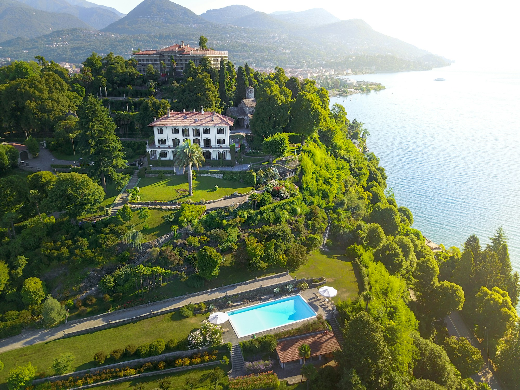 Villa Passalacqua sur les rives du lac de Côme, Italie