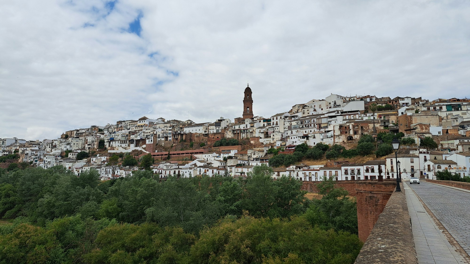 Paysage de Montoro près de Córdoba sur la Vía Verde del Aceite