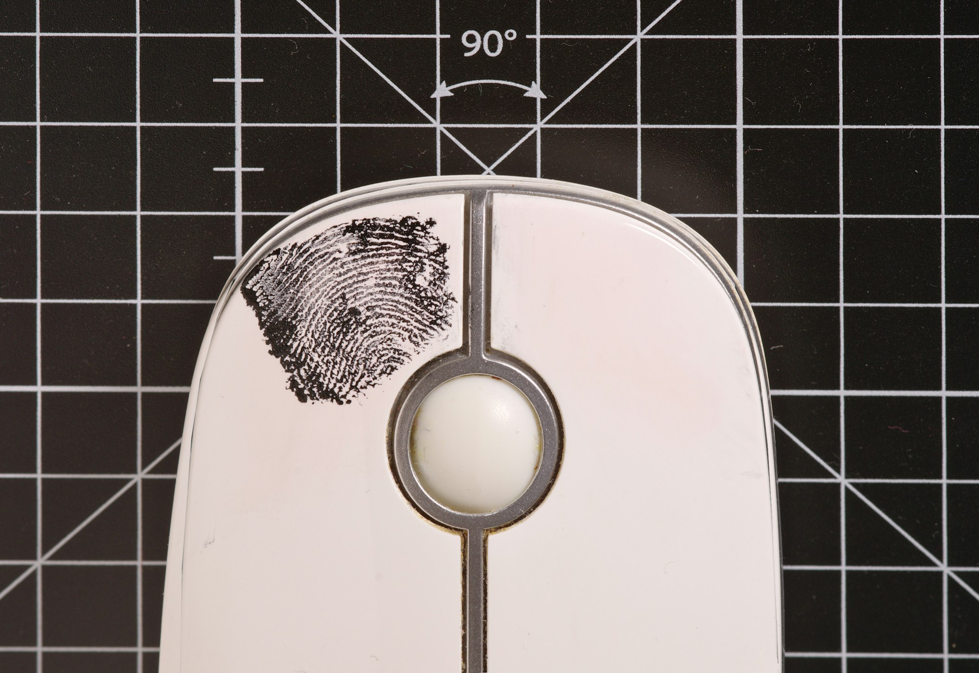 Digital fingerprint on a smartphone screen symbolizing biometric data protection