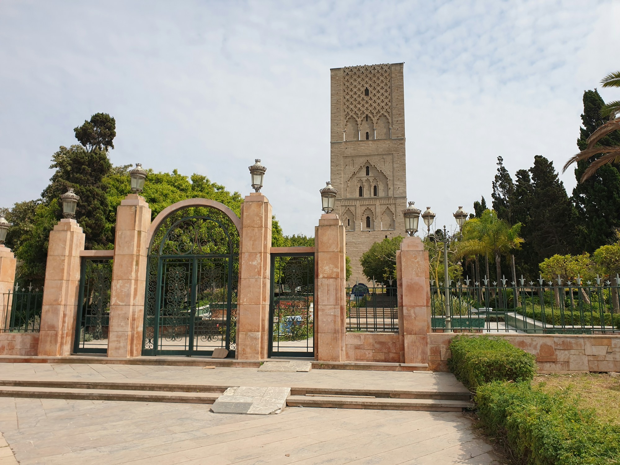 Hassan Tower, the iconic monument of Rabat, Morocco's capital where human rights and women's empowerment NGOs are concentrated
