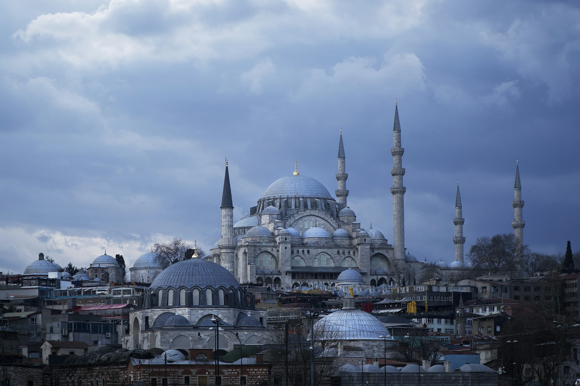 Istanbul panorama with the Blue Mosque at twilight, the world's top destination for cosmetic surgery