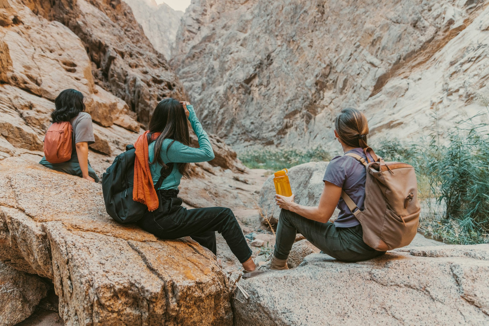 Groupe de femmes partageant un moment de convivialité en voyage