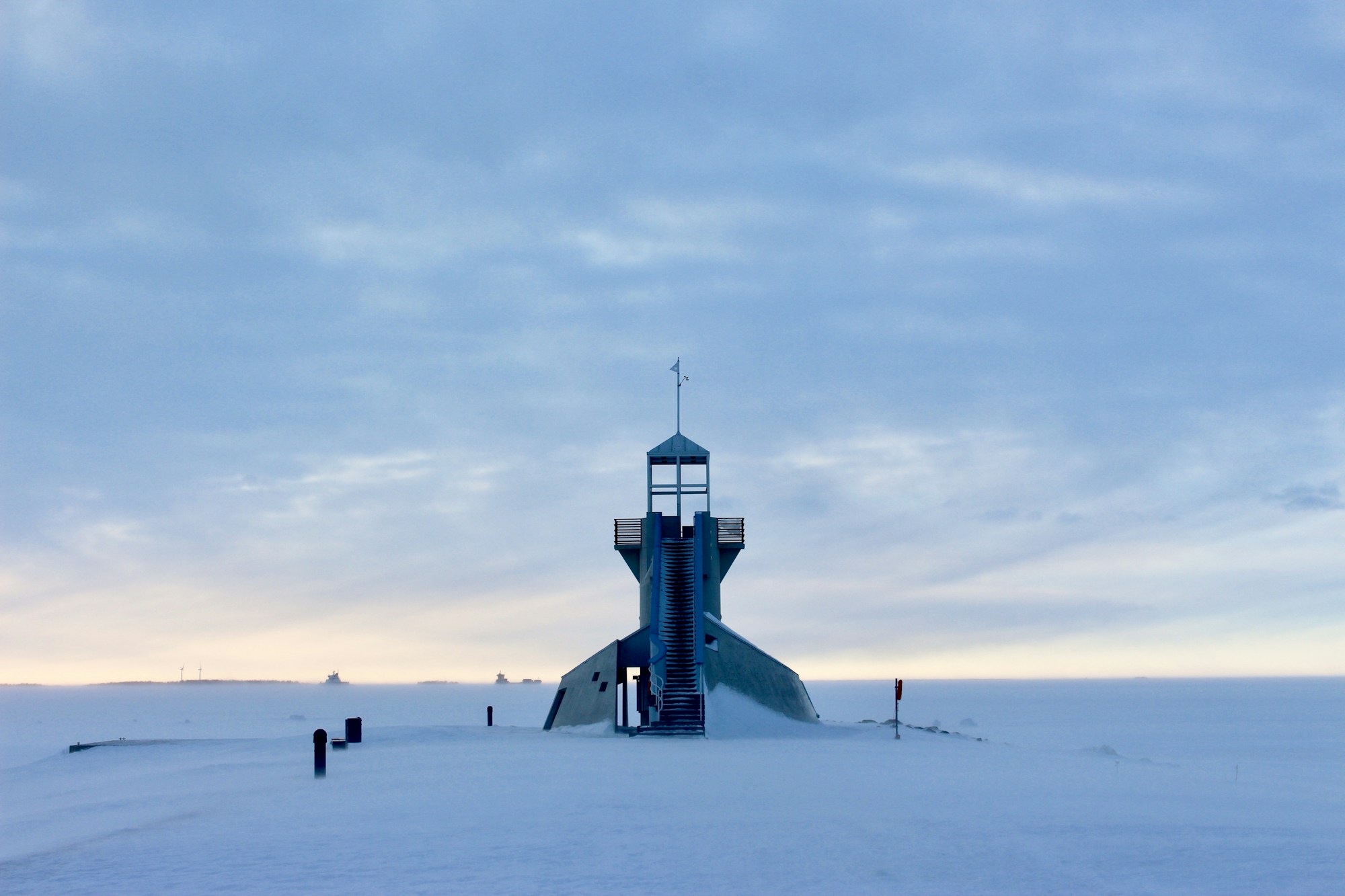 Paysage hivernal arctique à Oulu, Finlande — Capitale Européenne de la Culture 2026