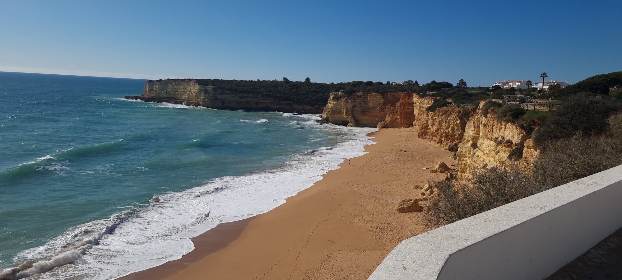 Chapel of Nossa Senhora da Rocha on the Algarve cliffs, Portugal