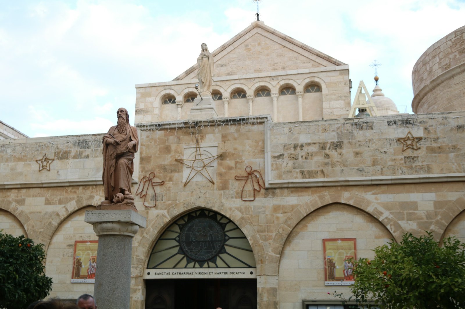 Betlemme, Cisgiordania - città vecchia e campanile della Chiesa della Natività
