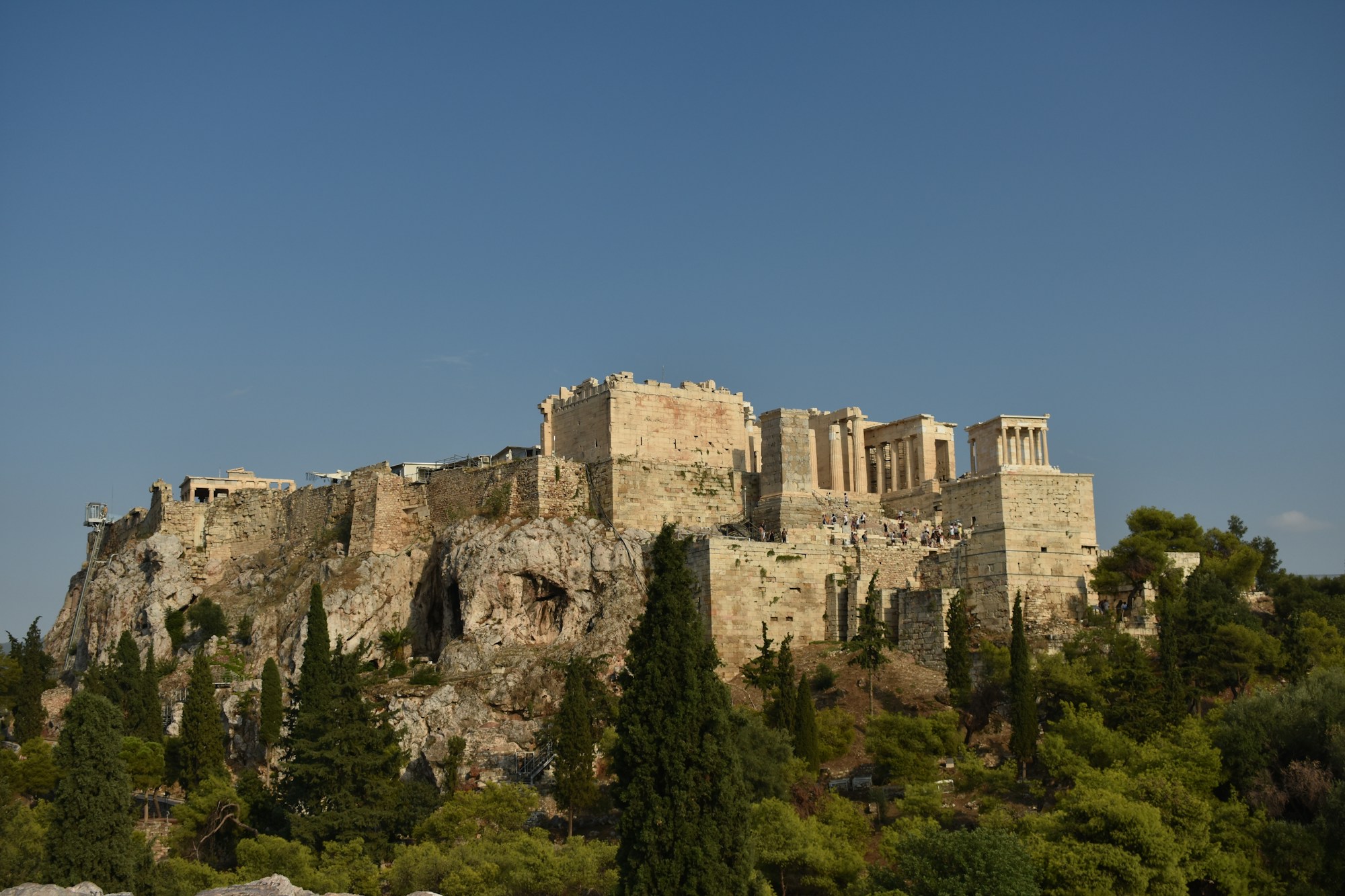 Vue panoramique de l'Acropole d'Athènes - voyage scolaire Grèce