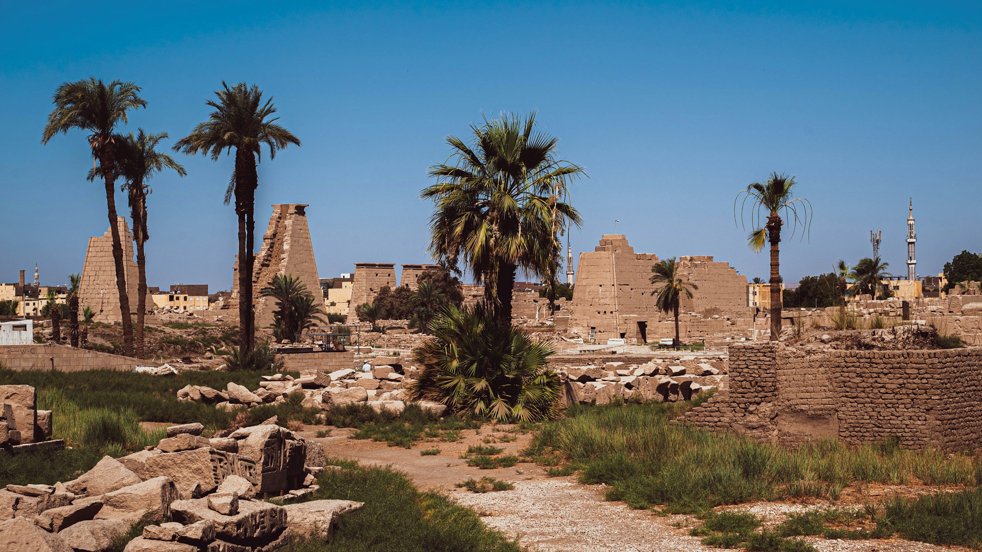 Temple de Karnak à Louxor en Égypte - patrimoine mondial UNESCO