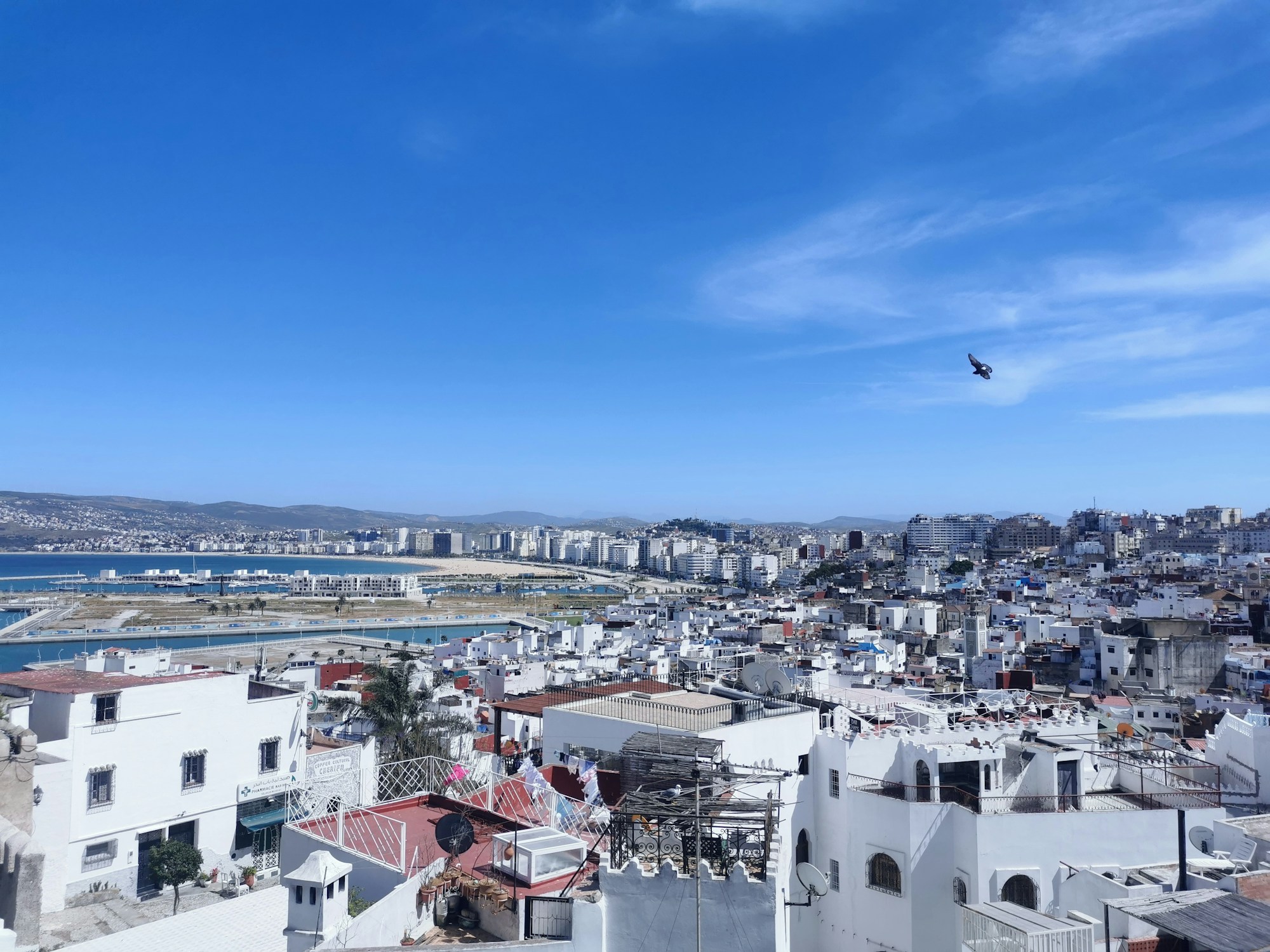 Tangier, Morocco - view of the city and harbour