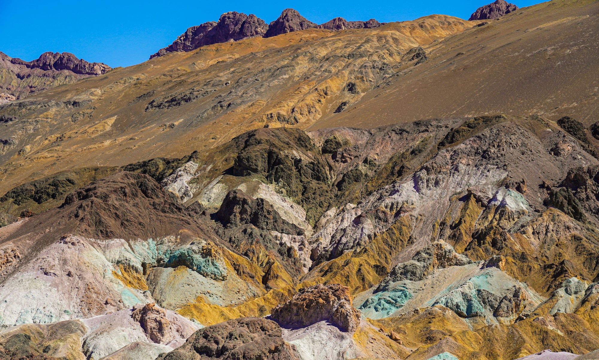 Paysage coloré de Artist Palette dans Death Valley National Park