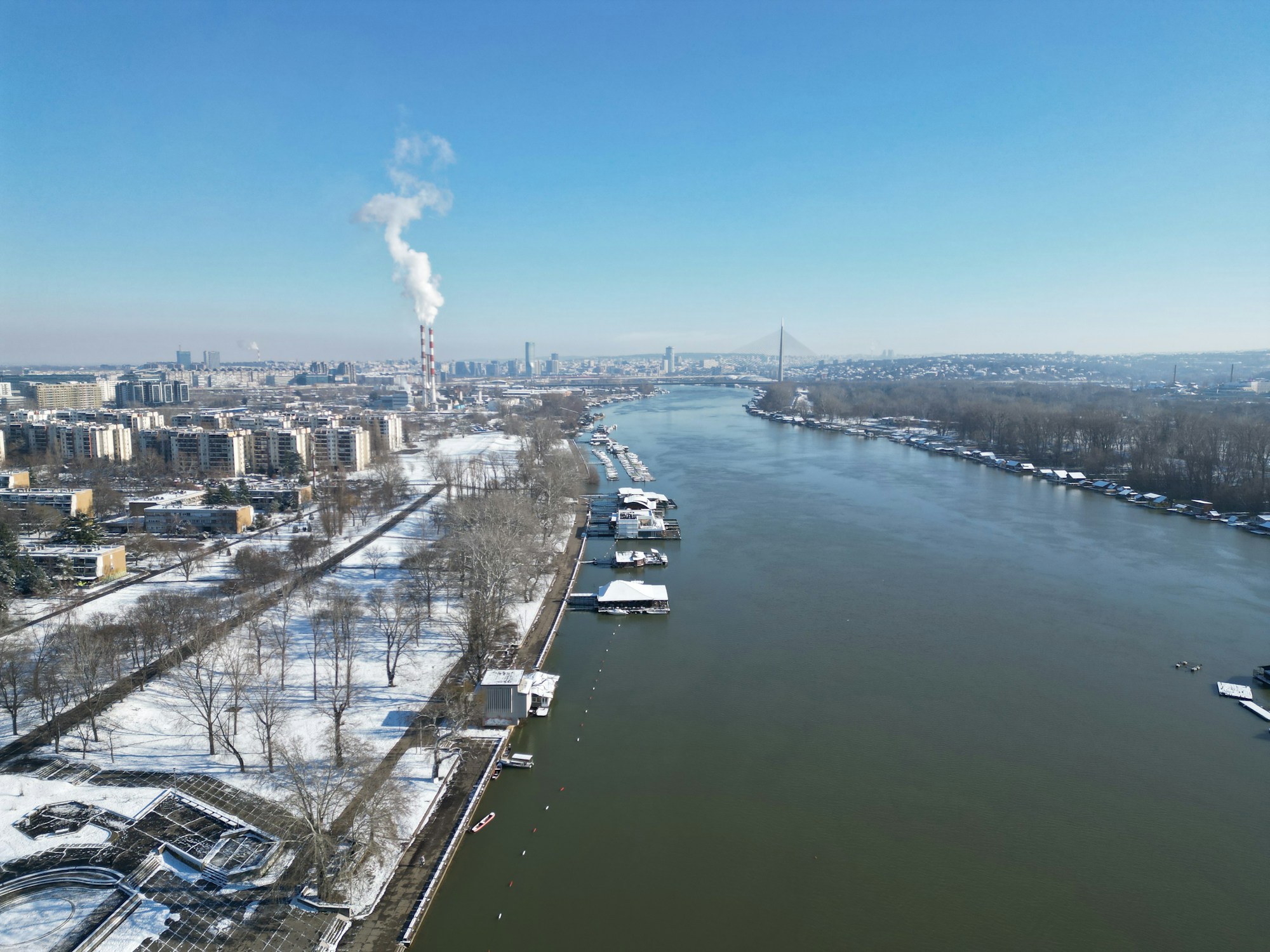 Aerial view of Belgrade, Serbia — emerging destination for student exchanges