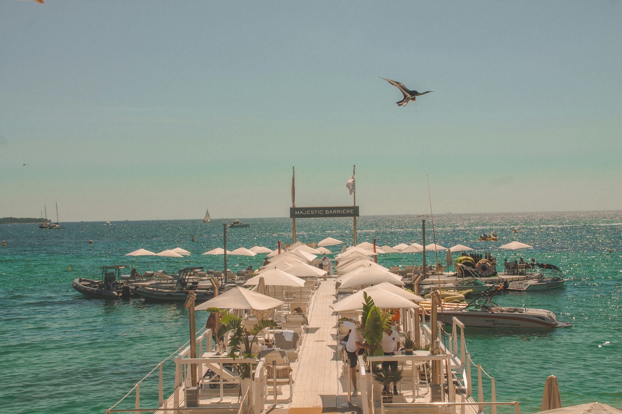 Cannes beach on the Mediterranean shore during the Cannes Film Festival 2026