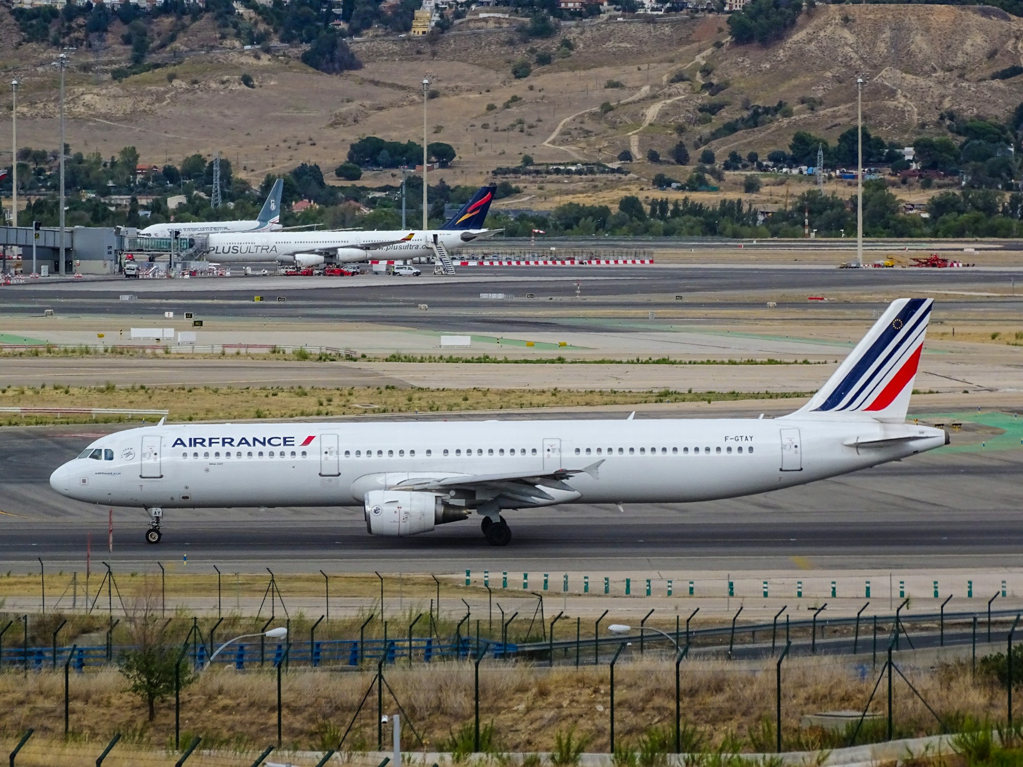 Air France aircraft on the tarmac at Paris airport — ATC strike May 2026