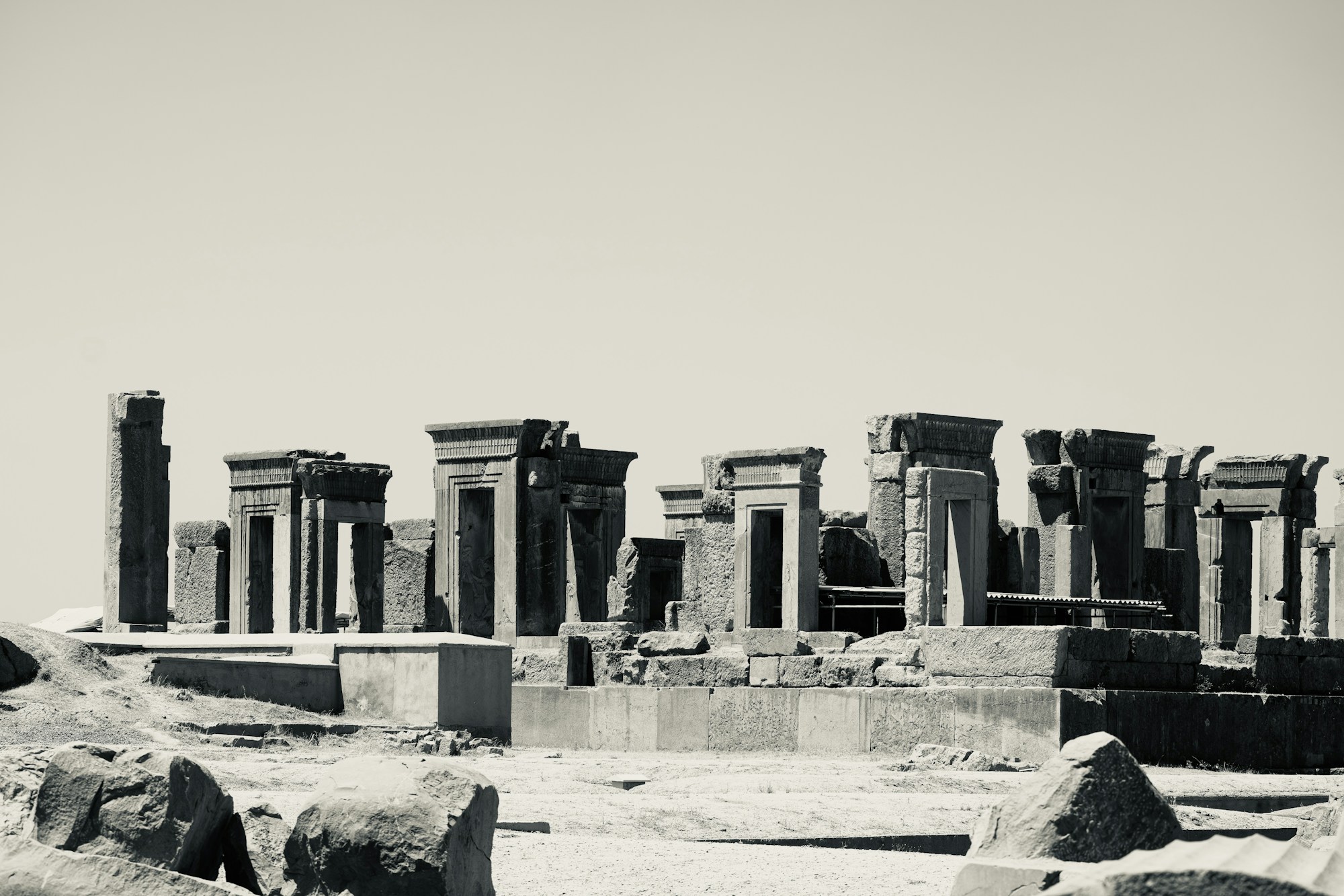 Reliefs sculptés du palais de Darius le Grand à Persépolis, Iran