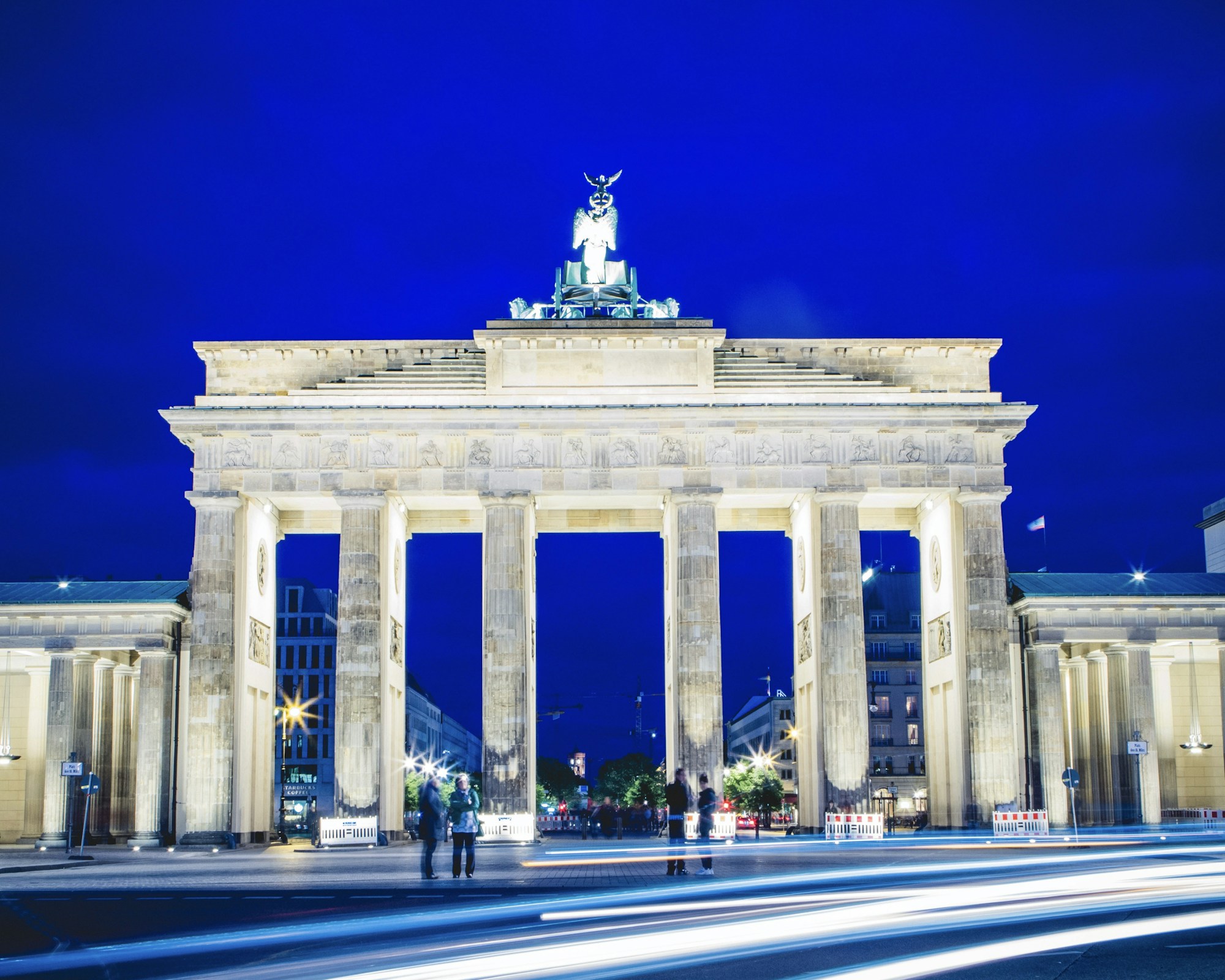 The Brandenburg Gate in Berlin, iconic finish line of the marathon