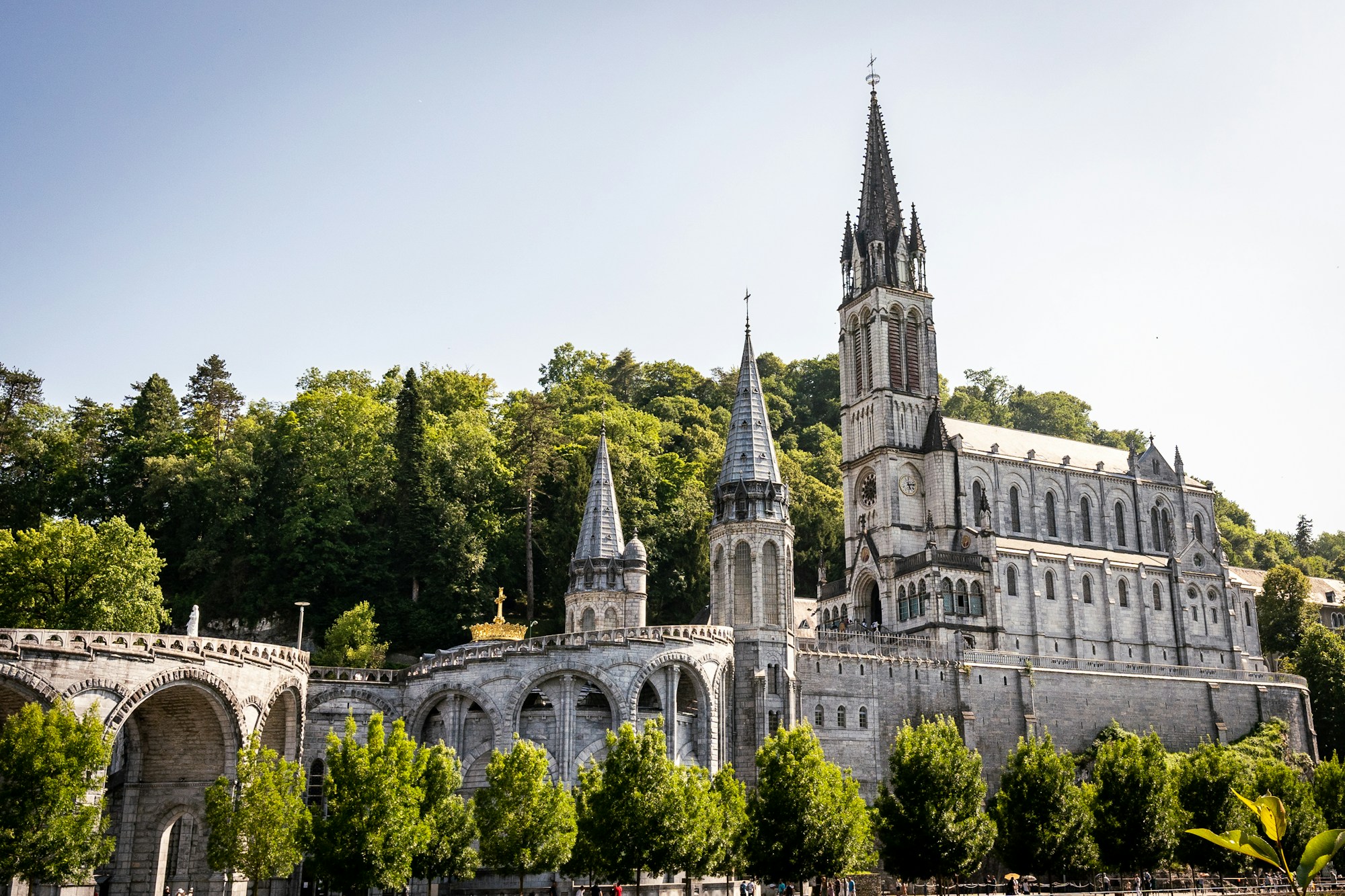 La basilique de l'Immaculée Conception à Lourdes, France