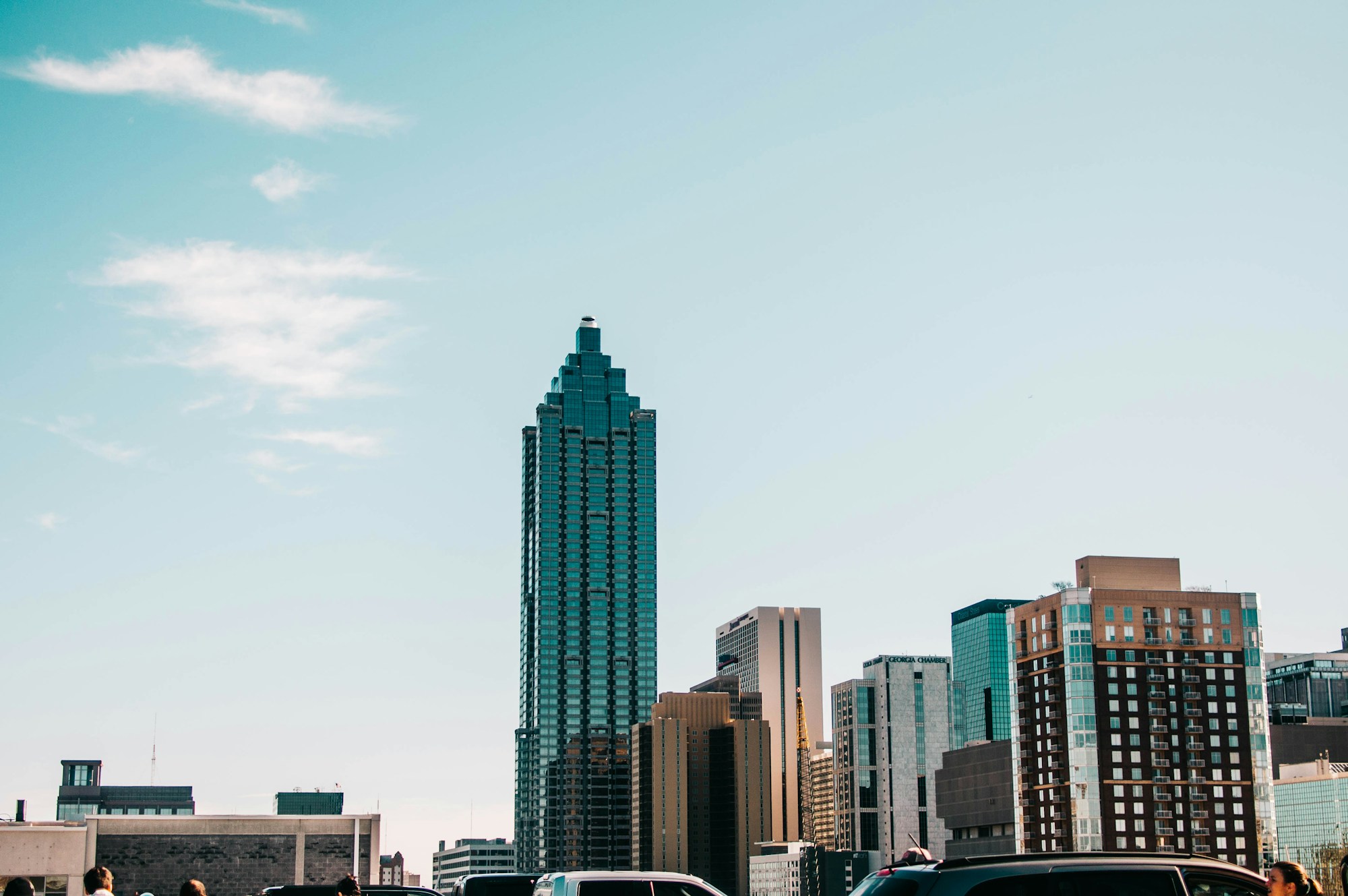 Atlanta, Georgia skyline with downtown skyscrapers