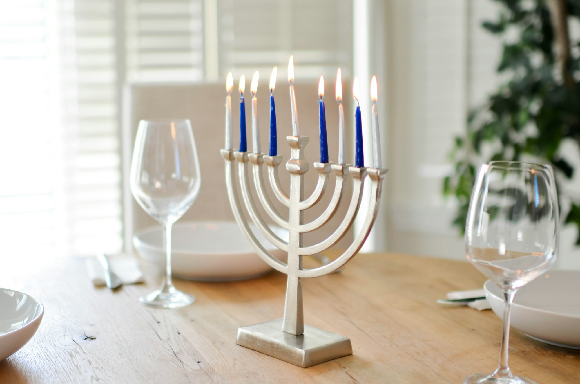 Seven-branched candelabrum (menorah), symbol of Jewish tradition