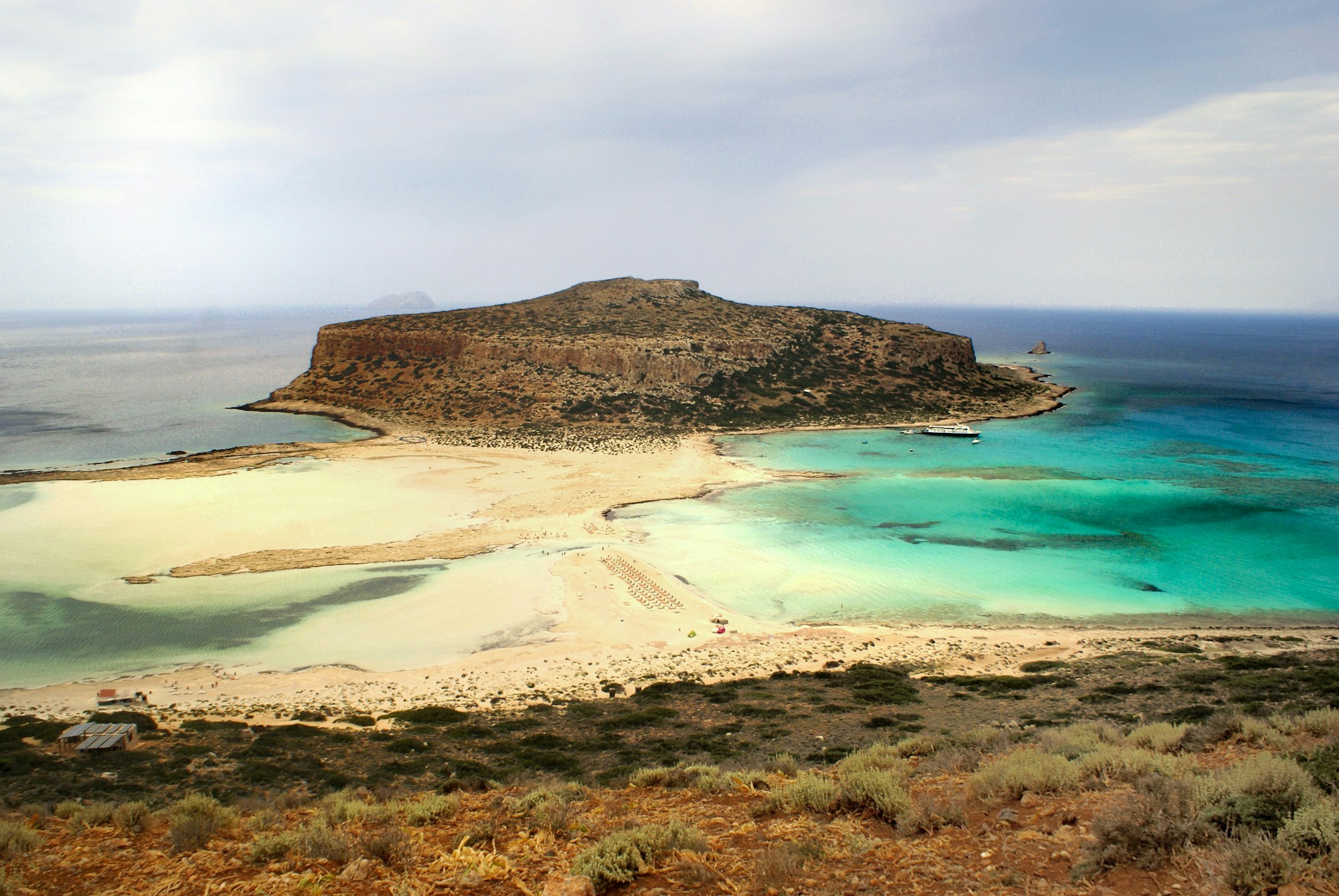 Crystal-clear beach on a Greek island, a popular destination for Israeli travelers