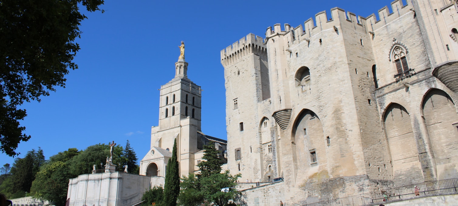 Visite à pied historique ruelles médiévales Avignon
