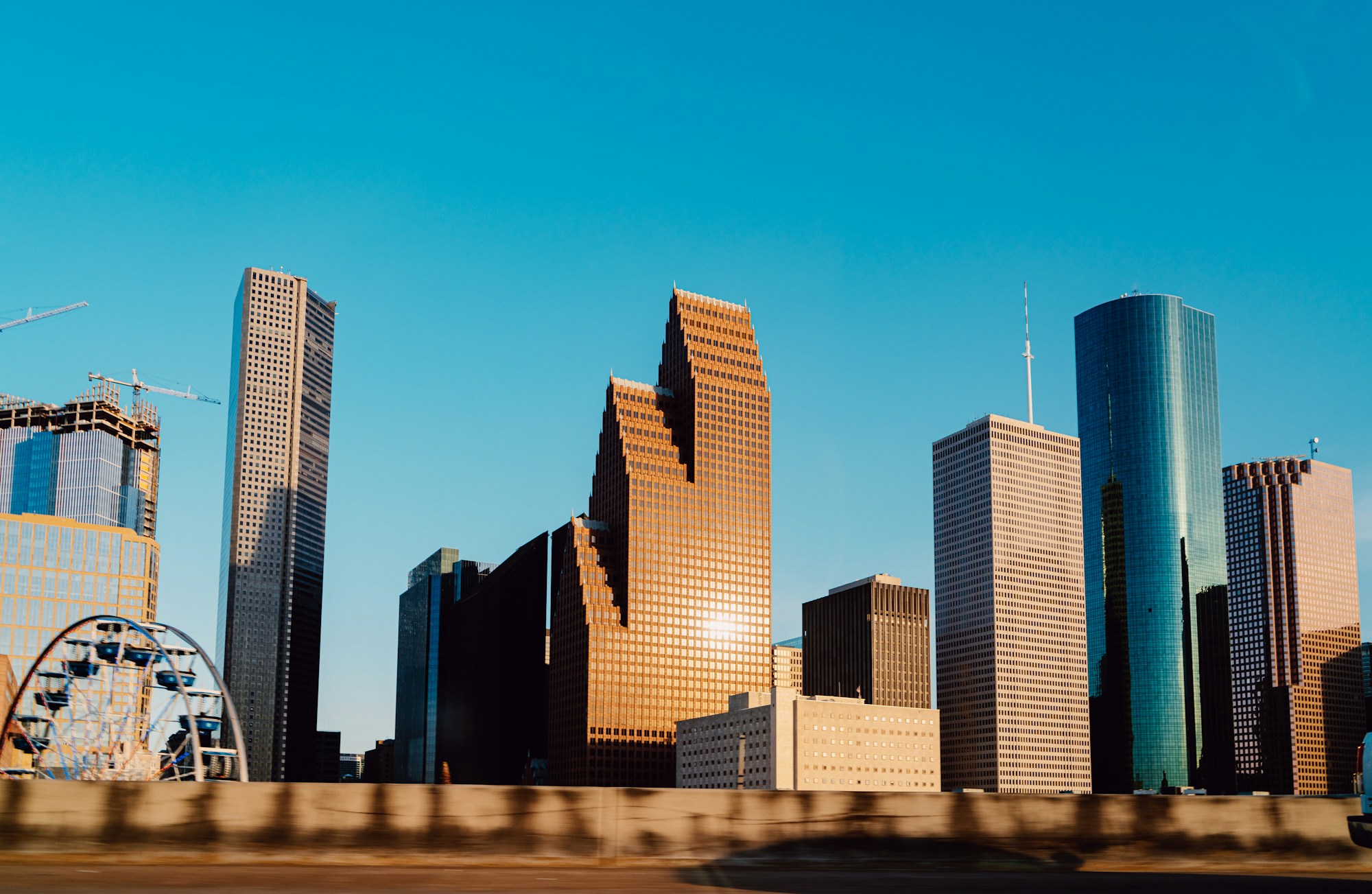 Houston, Texas skyline — cheapest US host city for the 2026 World Cup
