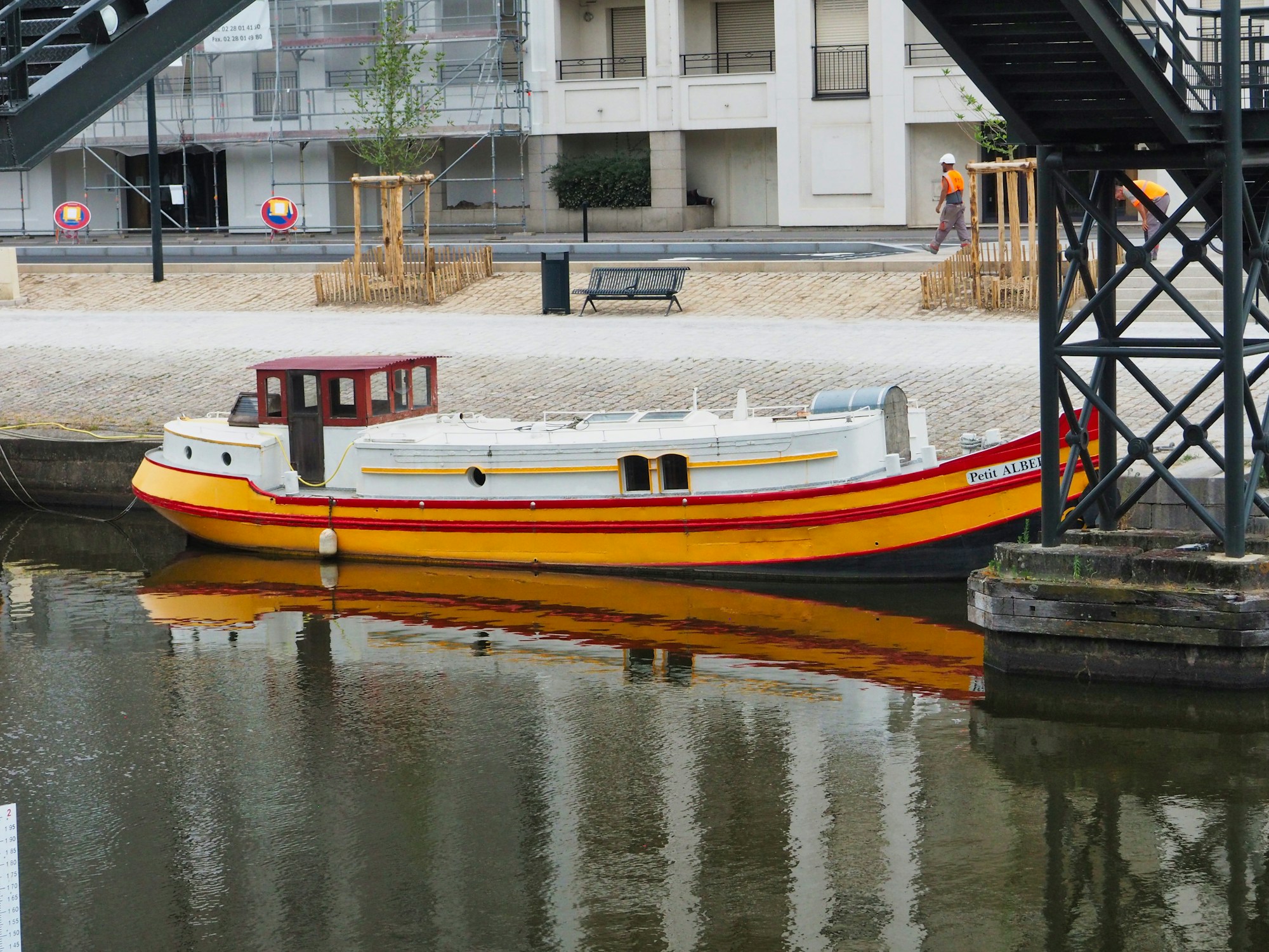 Vue sur le fleuve Loire à Nantes, point de départ pour rejoindre Clisson et le Hellfest en TER
