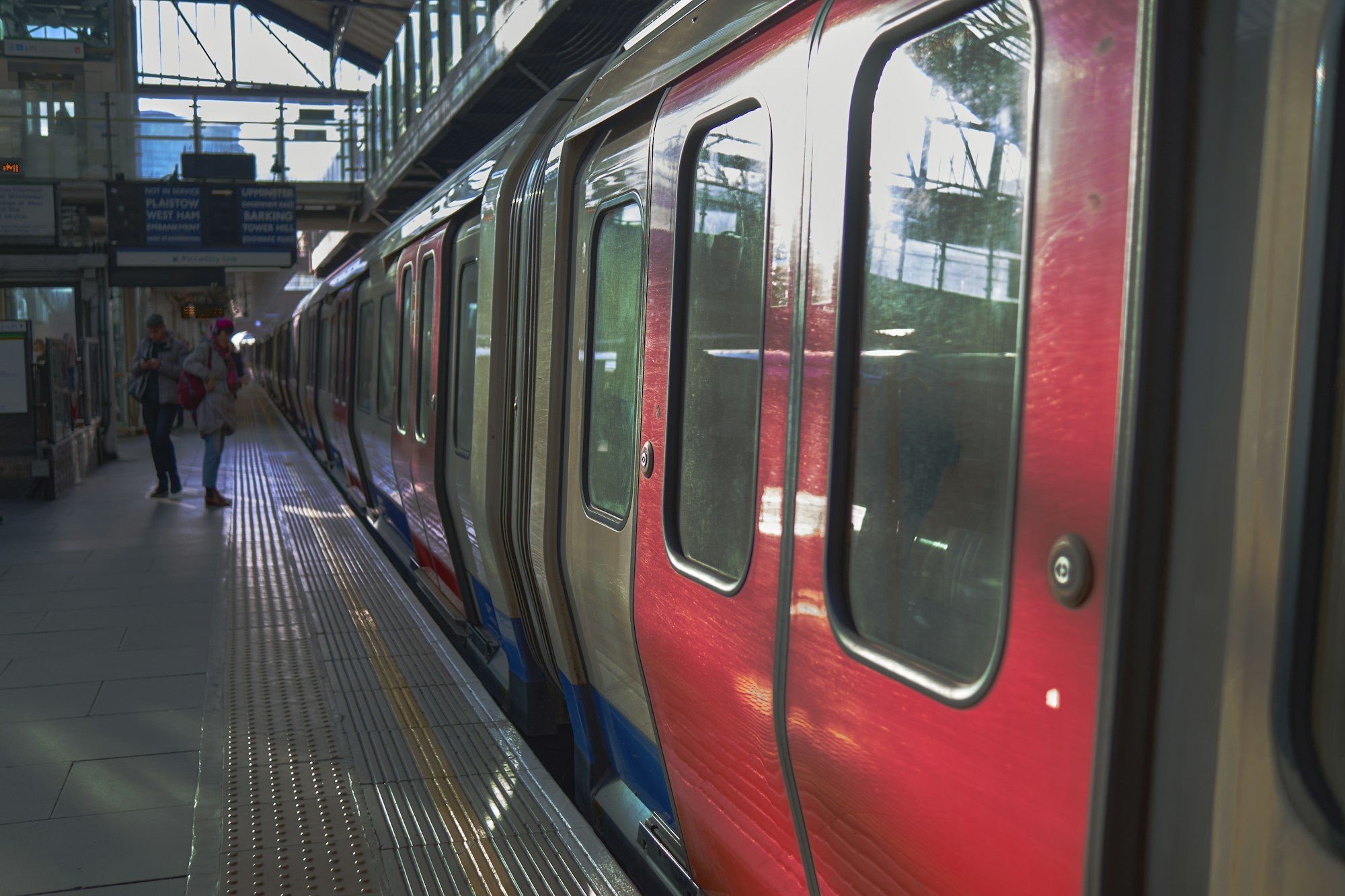 Sloane Square Underground station in London, close to the Chelsea Flower Show