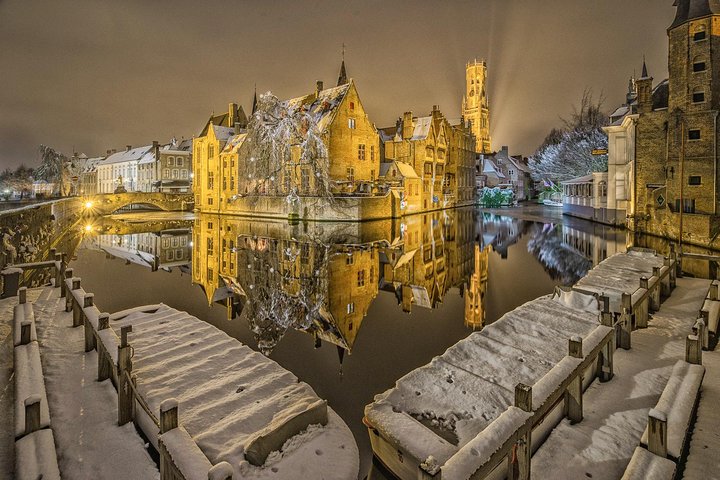 Tour photo privé Shades of Brugge - session photo nocturne avec Andy McSweeney