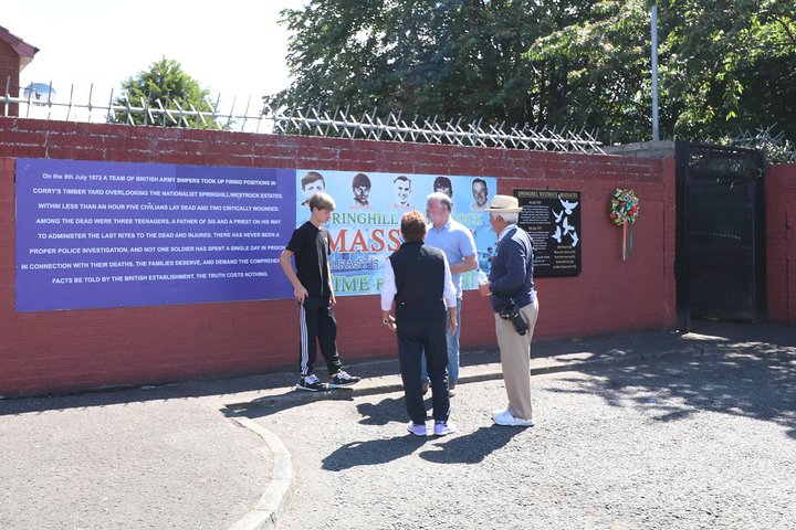 Visite à pied de Falls Road avec un ancien prisonnier républicain, murales républicaines Belfast