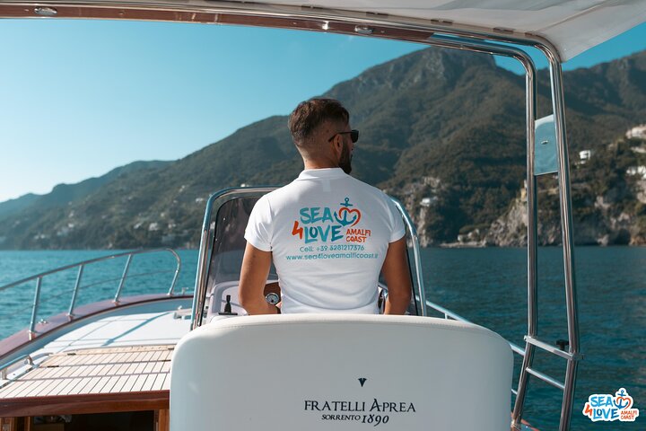 Bateau privé 5 étoiles depuis Positano vers Capri et côte amalfitaine — itinéraire combiné avec glacière et snorkeling