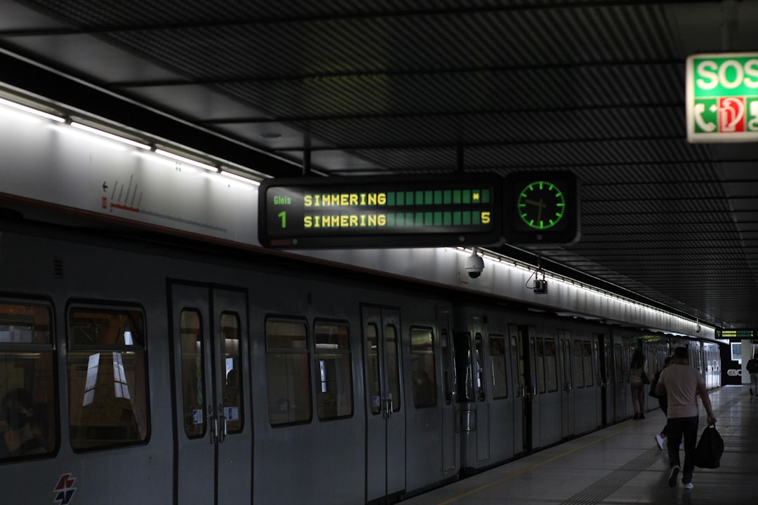 U-Bahn-Zug in einer Wiener U-Bahn-Station