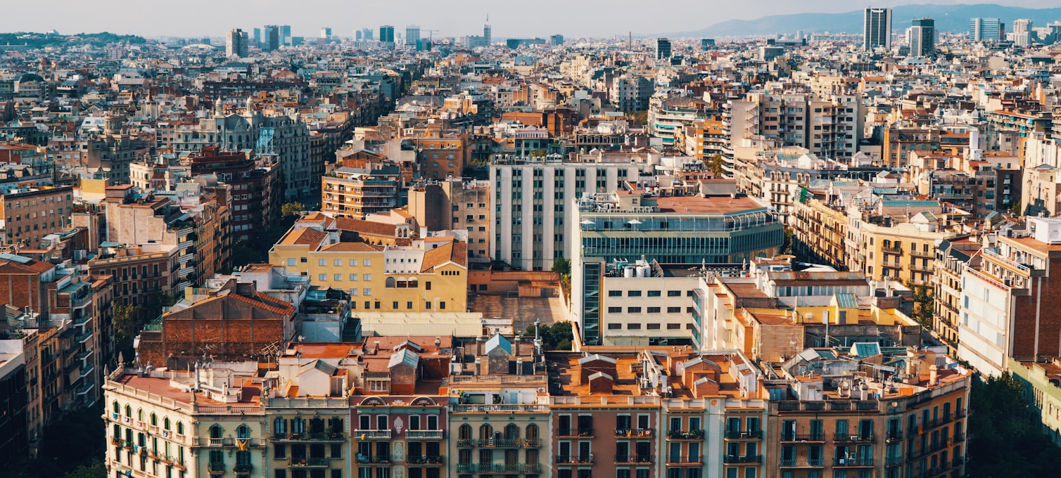 Quartier de l'Eixample à Barcelone, autour de la Sagrada Familia