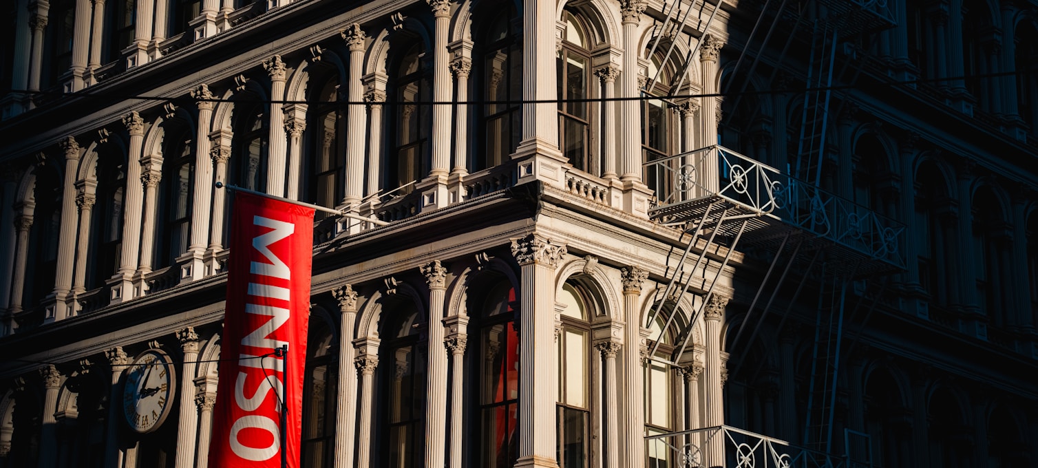 Gusseiserne Fassaden im historischen Viertel SoHo in New York