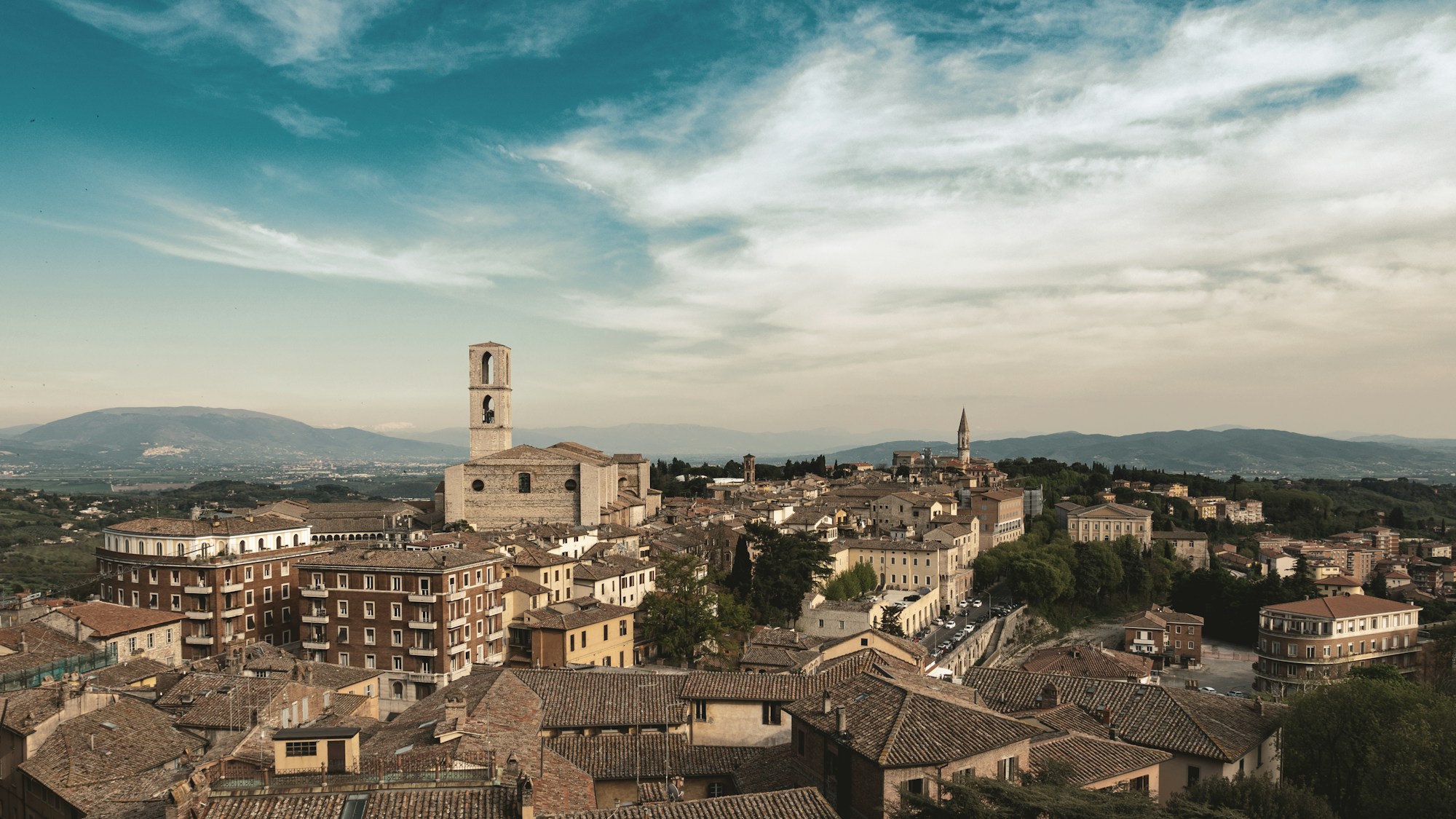 Centre historique de Pérouse avec le Palazzo dei Priori et la Fontana Maggiore, décor du festival Umbria Jazz