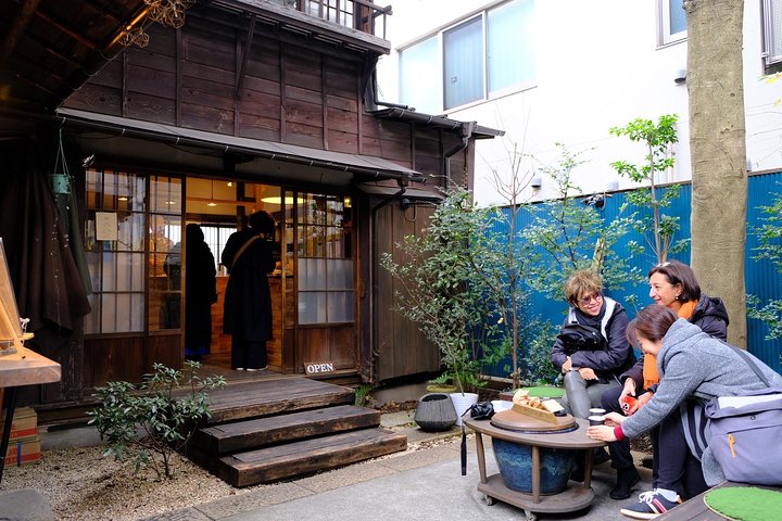 Pre-war wooden houses in Yanaka's backstreets, old Tokyo