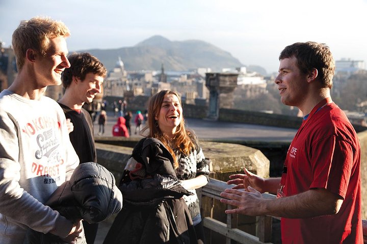 Castello di Edimburgo fortezza medievale sulla roccia basaltica, visita guidata con esperto locale